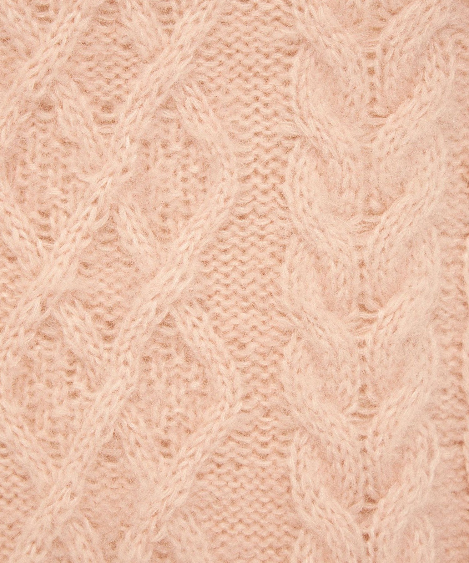 馬海毛毛茸茸絞花針織半身裙