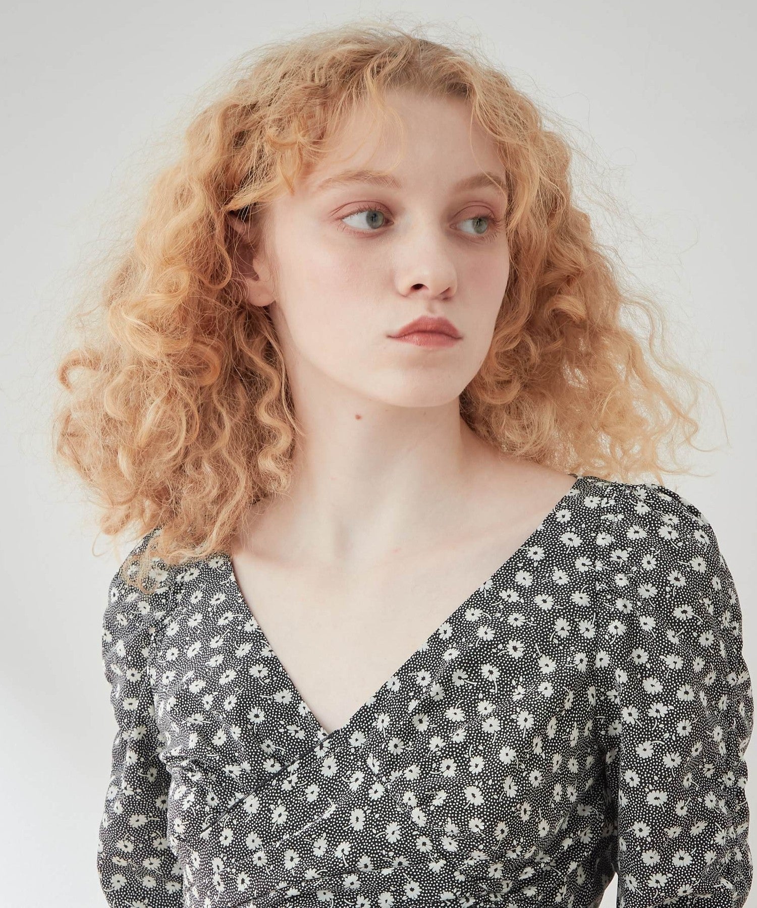 Fleur dot cache-coeur blouse