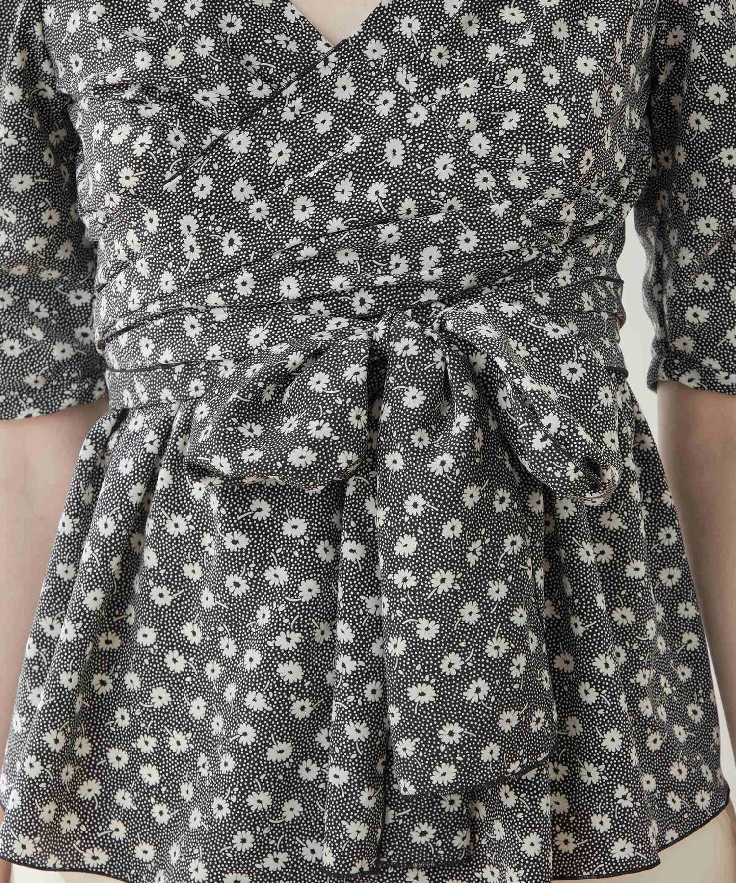 Fleur dot cache-coeur blouse