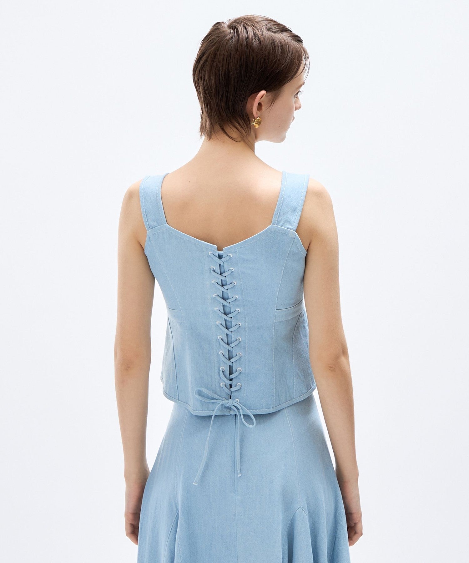 Lace-up bustier