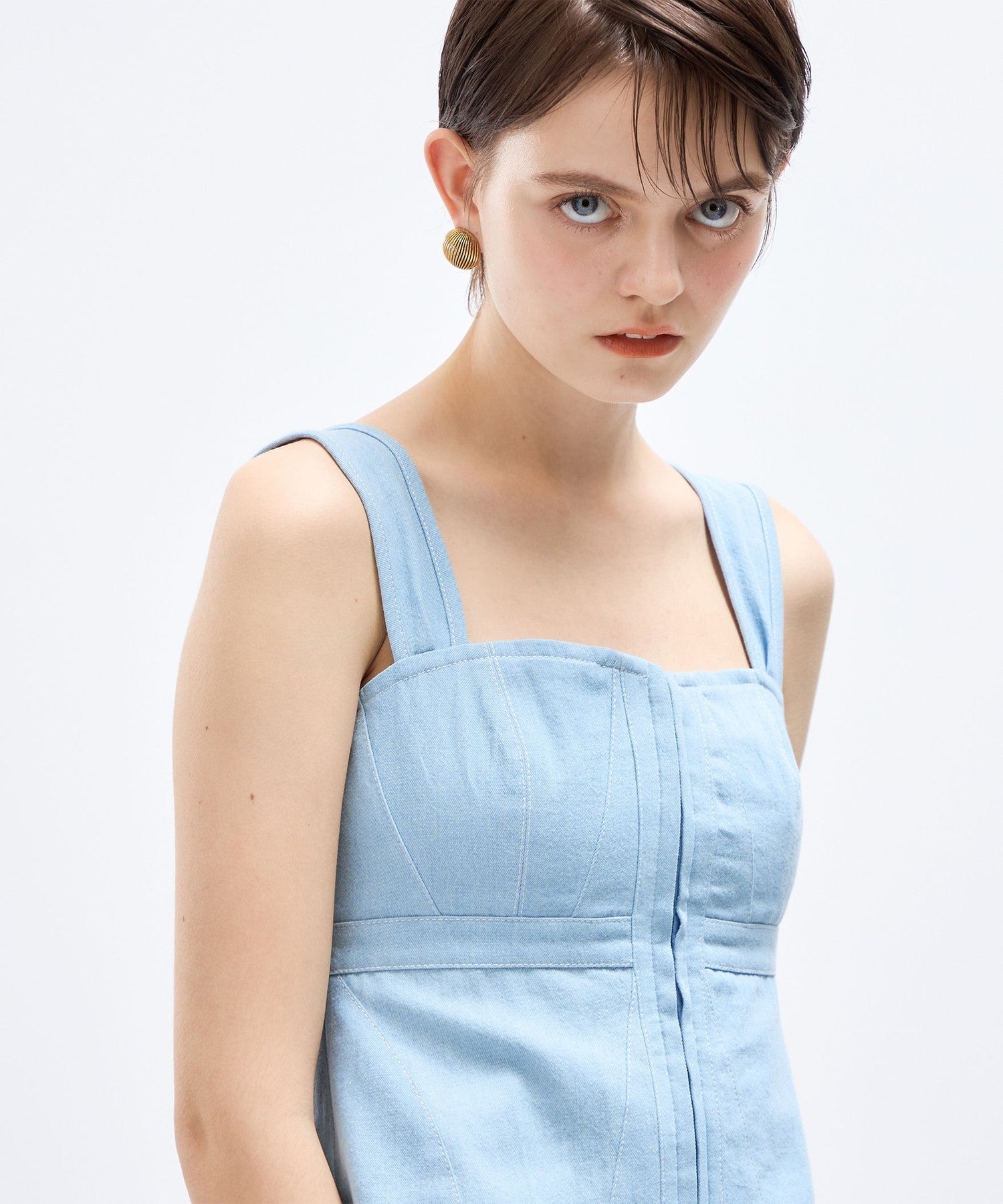 Lace-up bustier