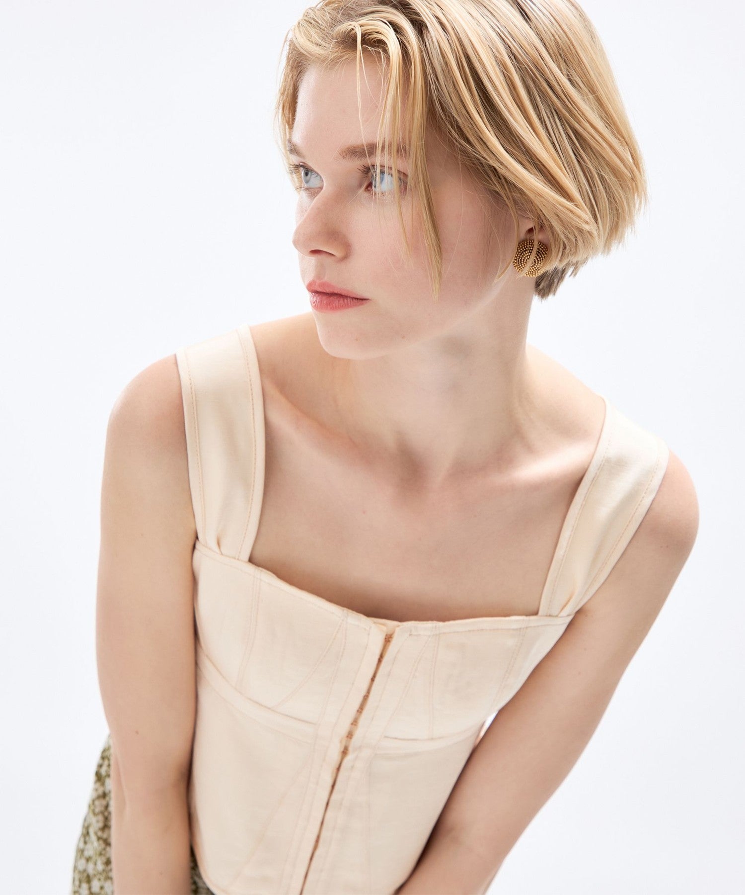 Lace-up bustier
