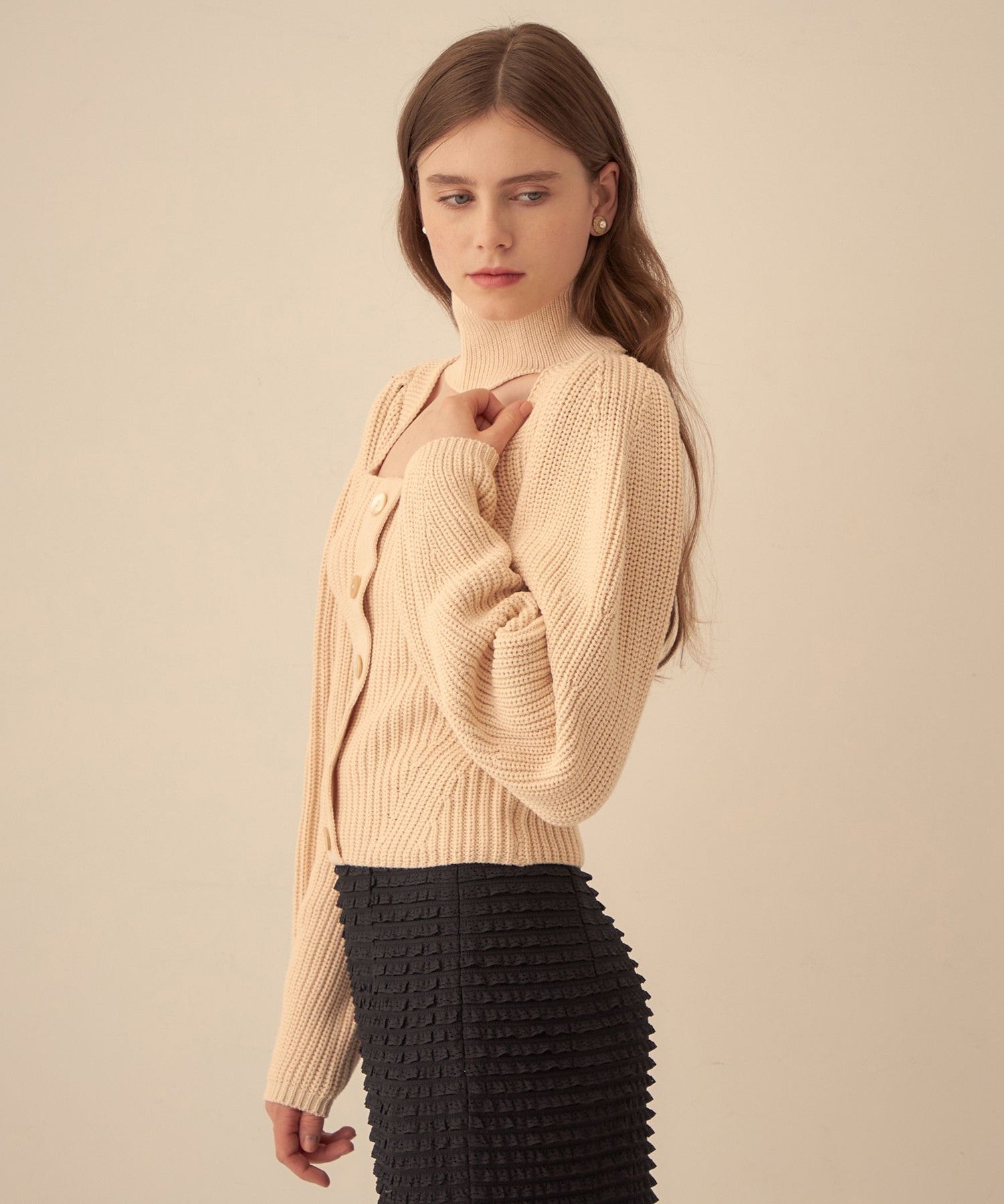 海龜鏤空緊身胸衣針織