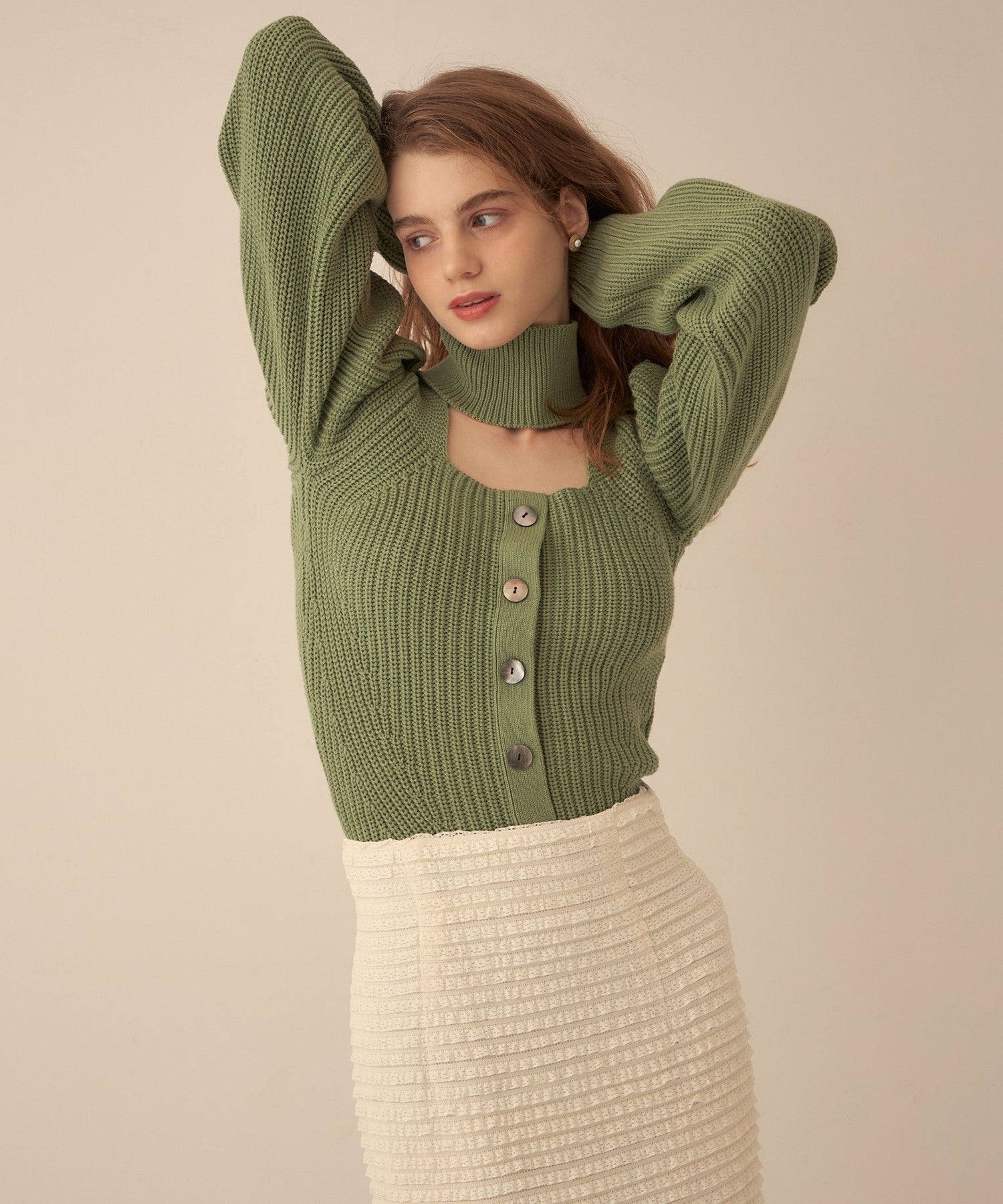 海龜鏤空緊身胸衣針織