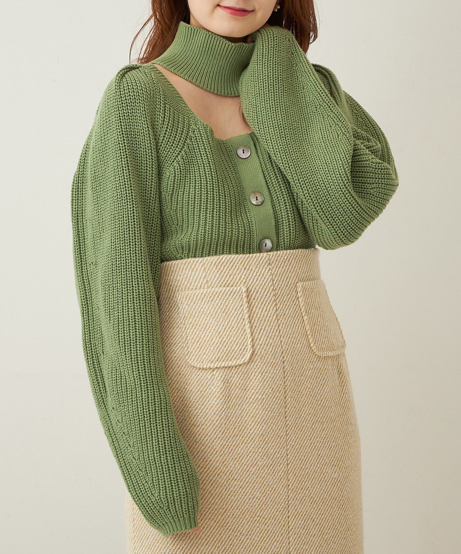 海龜鏤空緊身胸衣針織