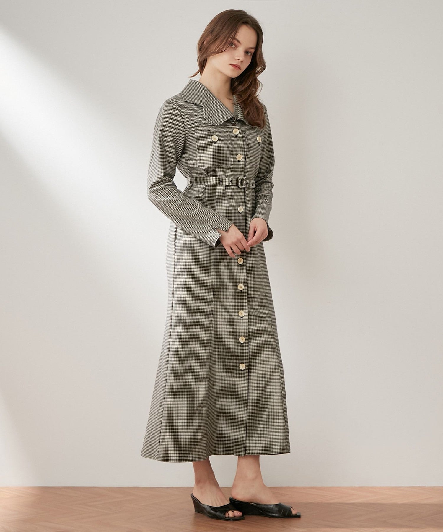 懷舊女士連身裙