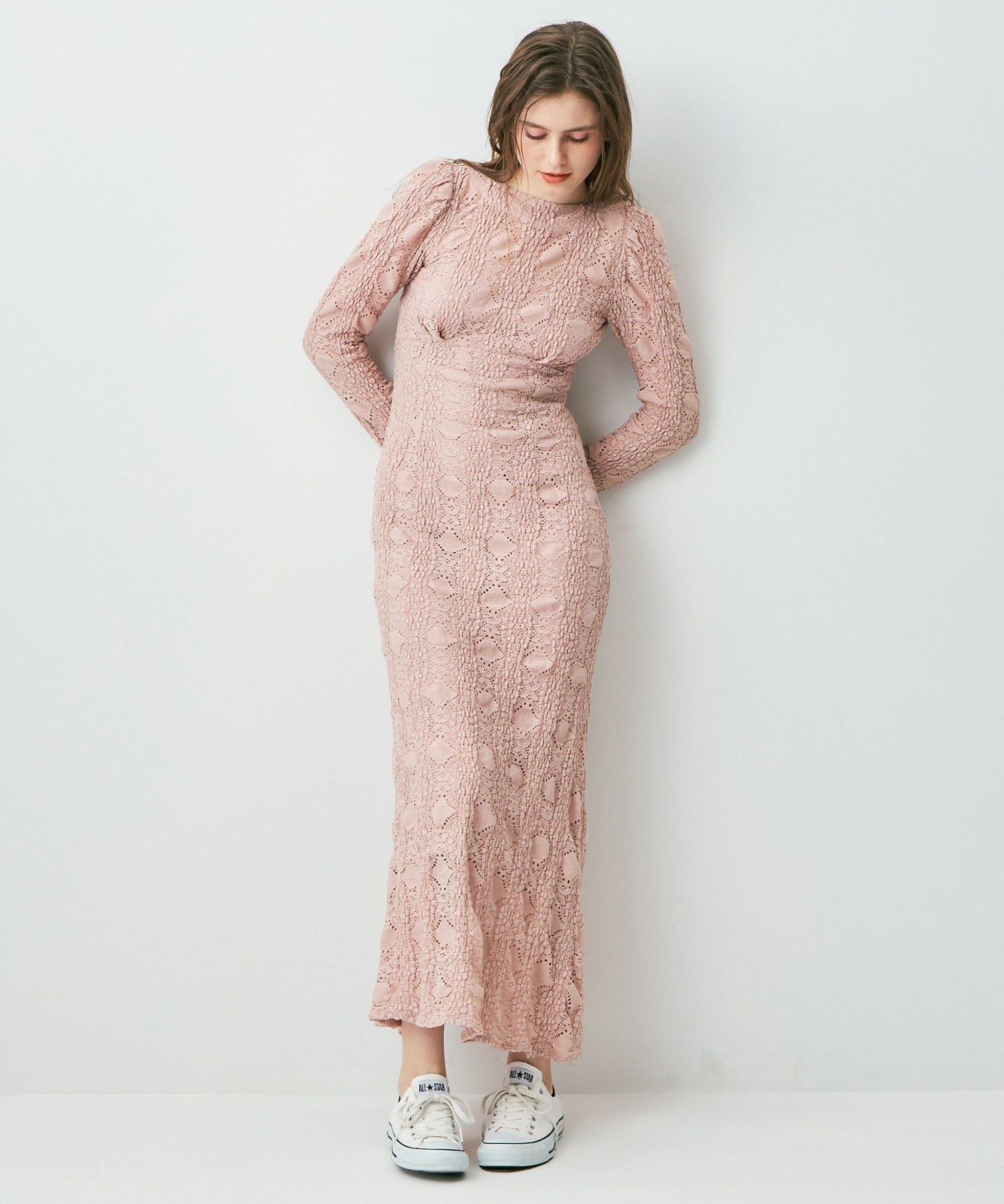 ストレッチレースドレス