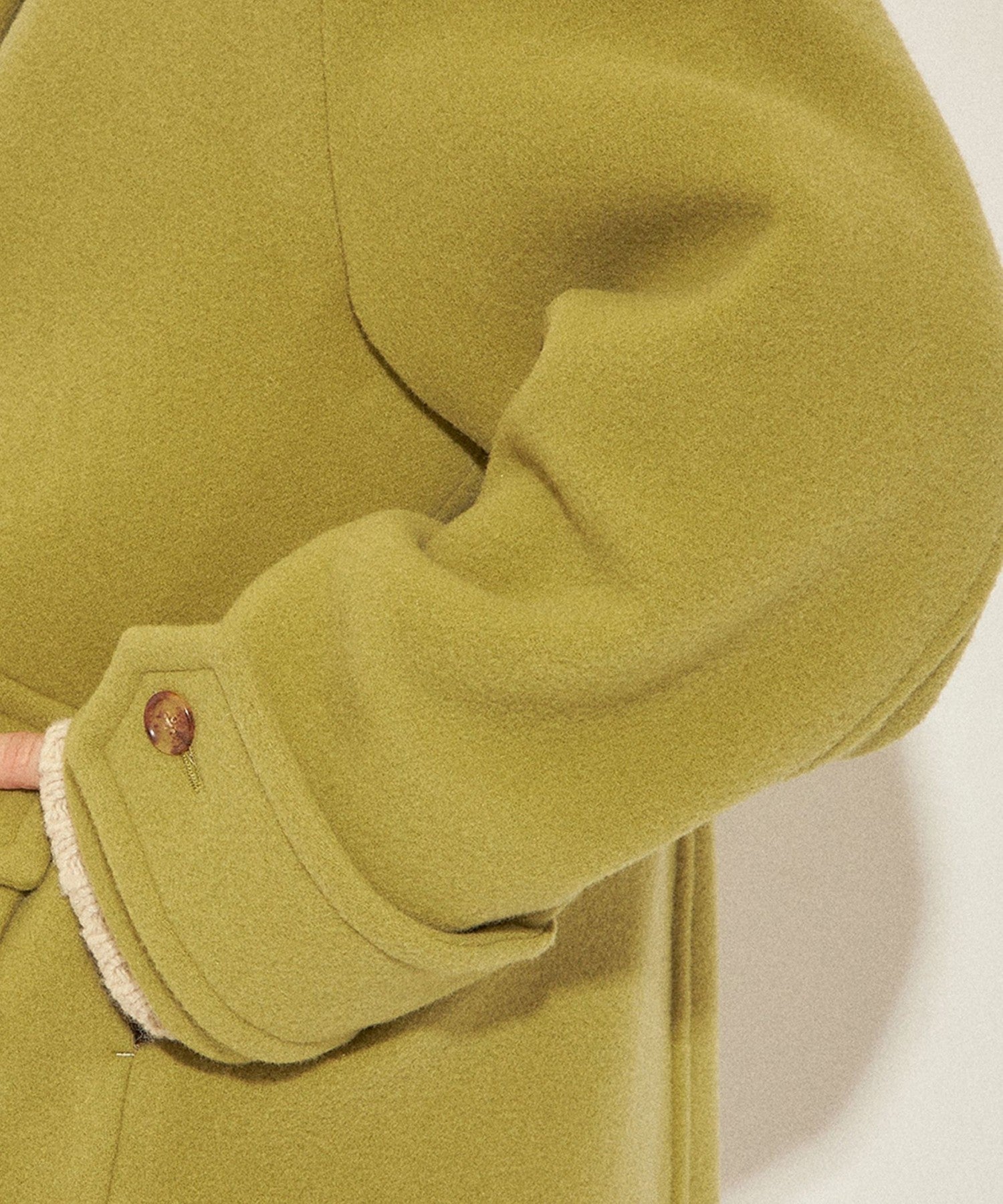 柔軟莫薩染色領口袋外套