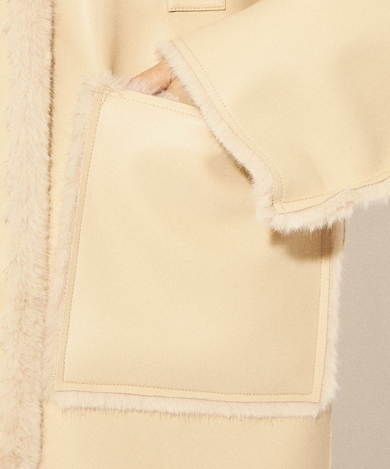 人造羊毛皮雙面大衣