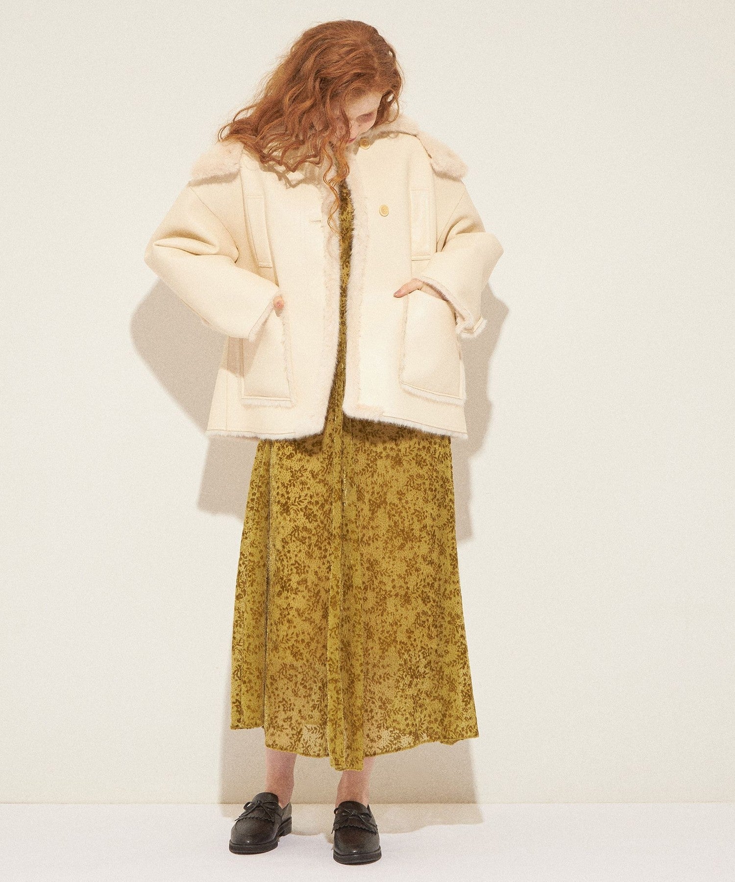 人造羊毛皮雙面大衣