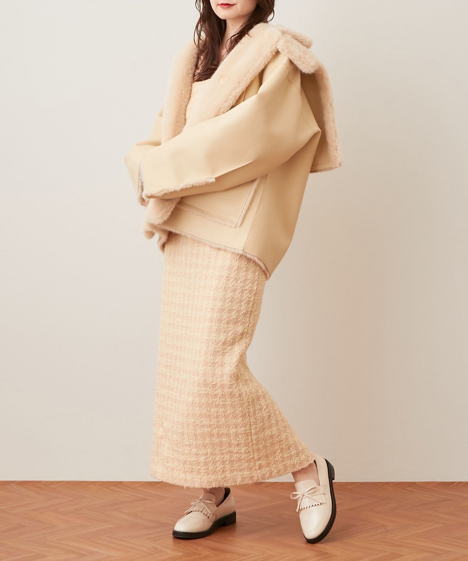 人造羊毛皮雙面大衣