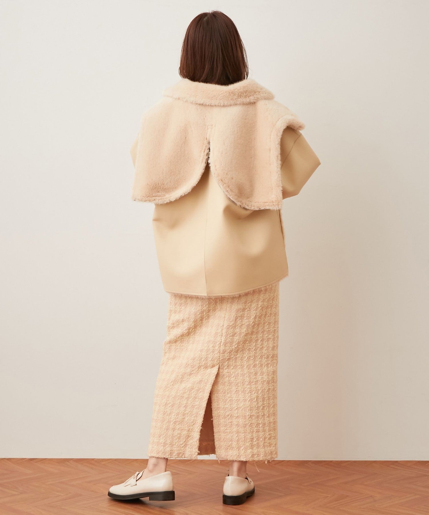 人造羊毛皮雙面大衣