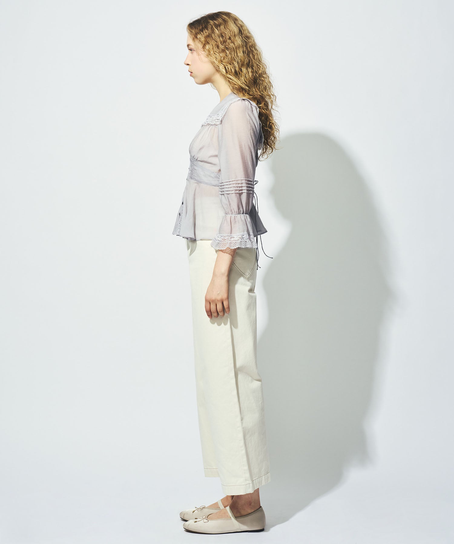 【予約】セーラーカラーレースブラウス