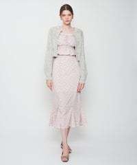 ファーライクショートカーディガン