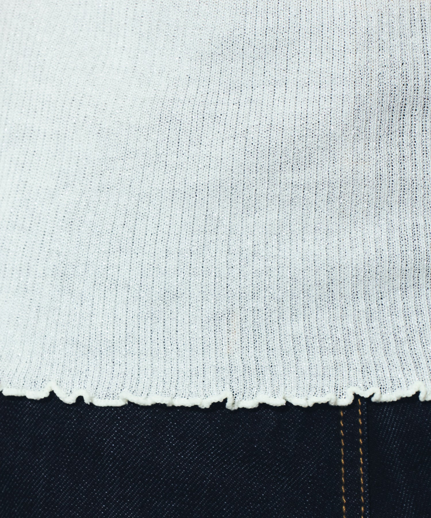 シアーリブニットカーディガン