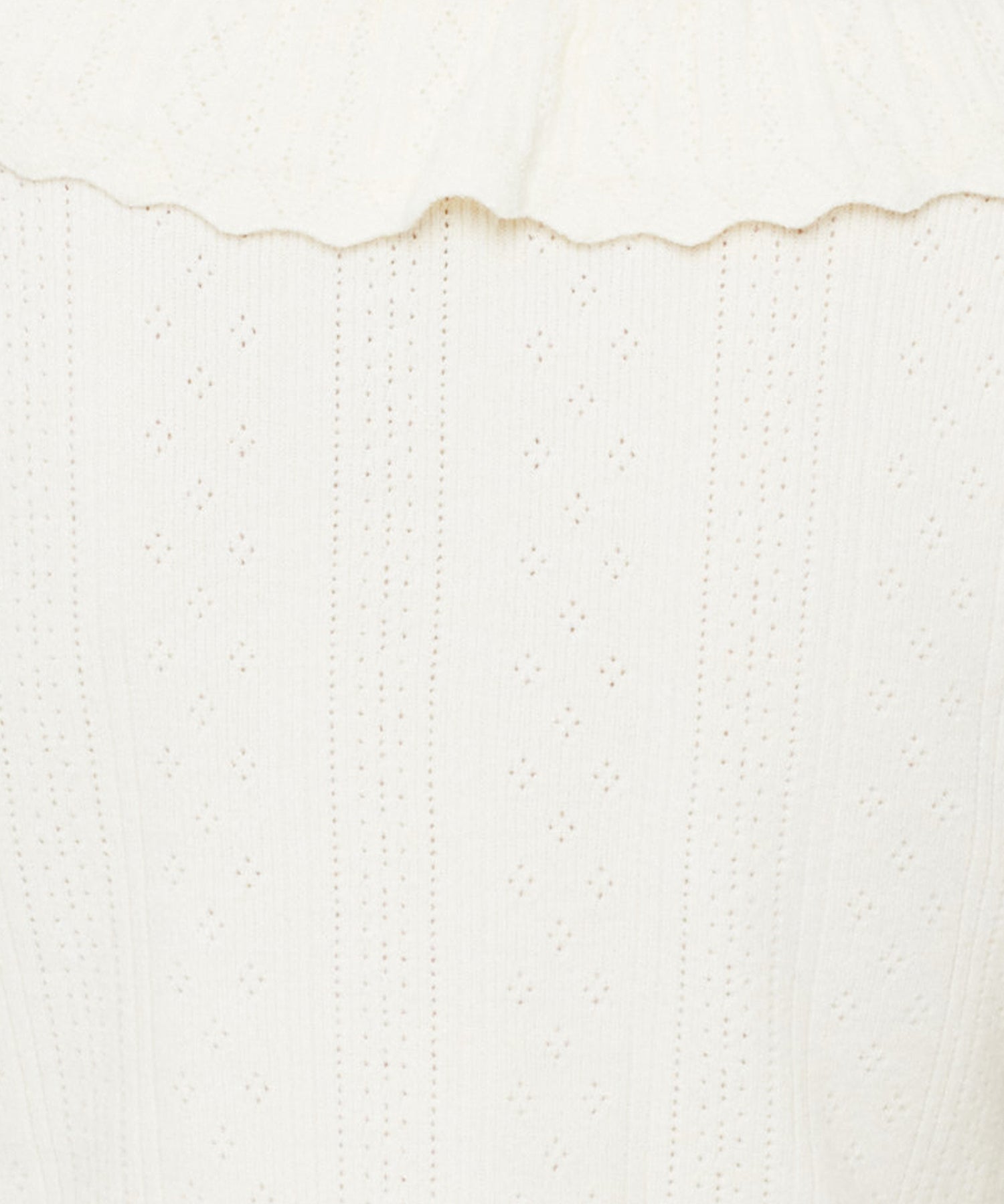 アイレットフリルニットカーディガン