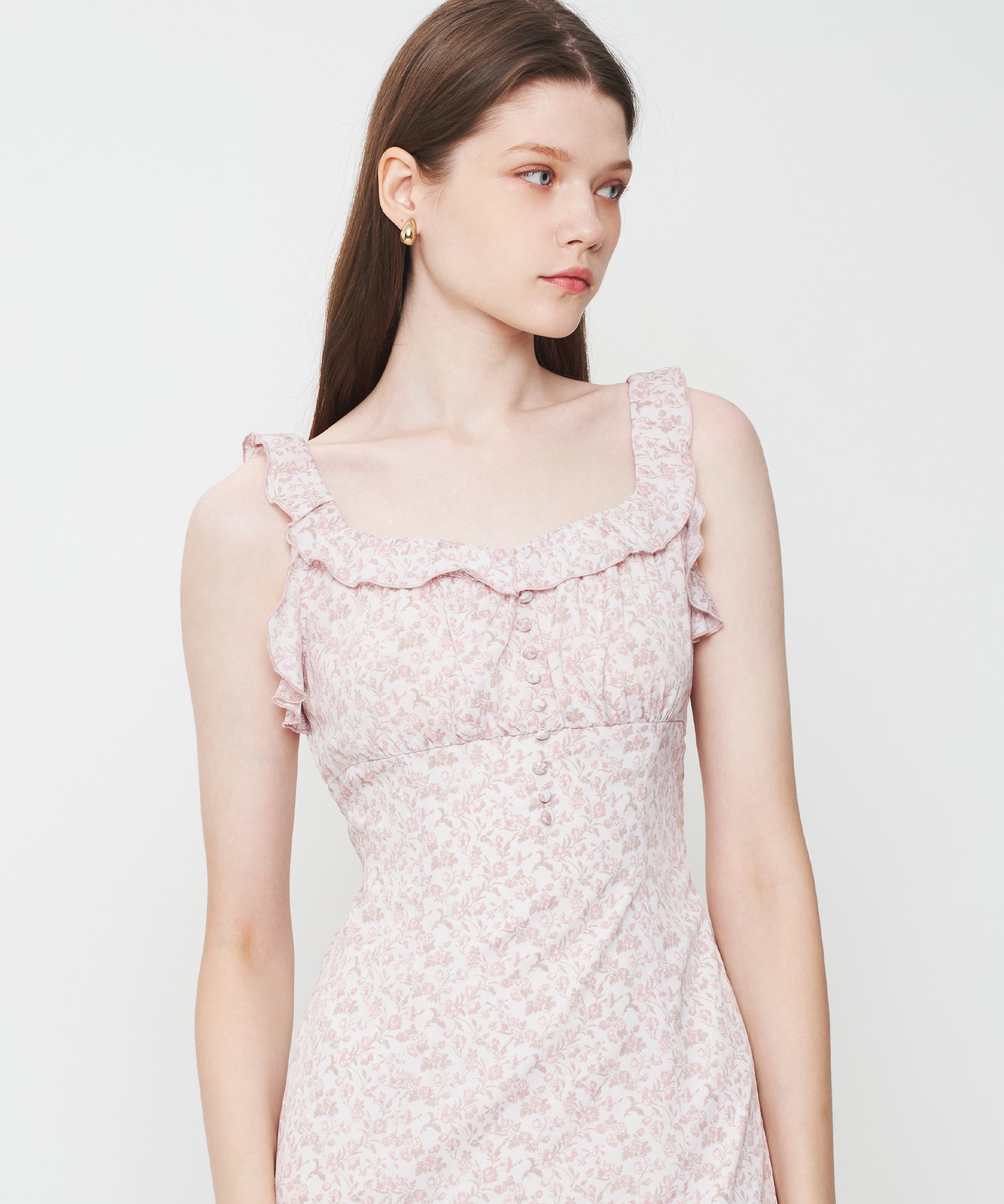 ヴィンテージローズフリルワンピース