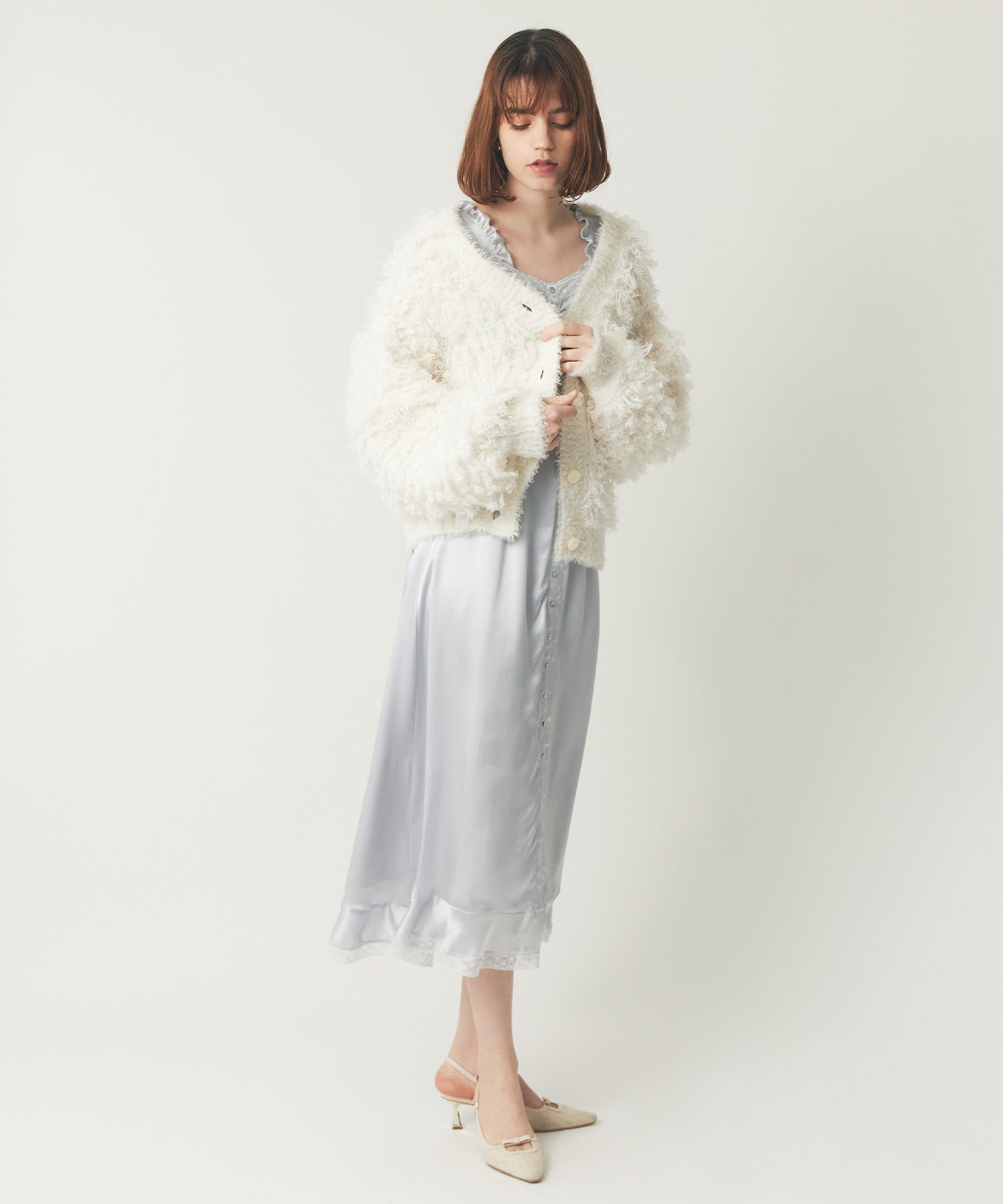 ラメフラッフィ―カーディガン