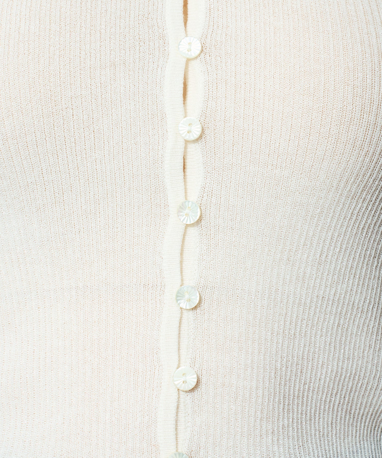 シアーリブニットカーディガン