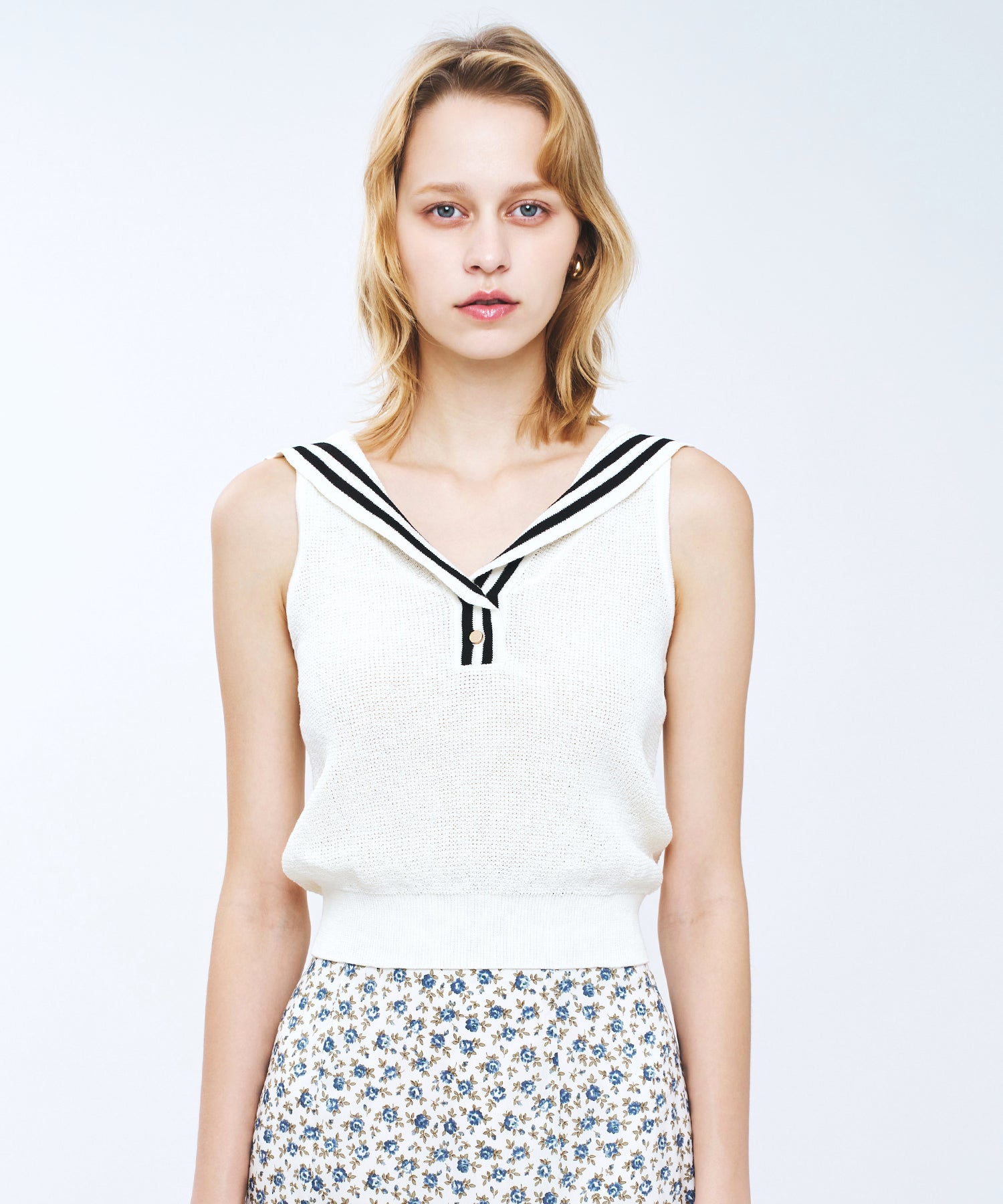 セーラーカラーマリンニット