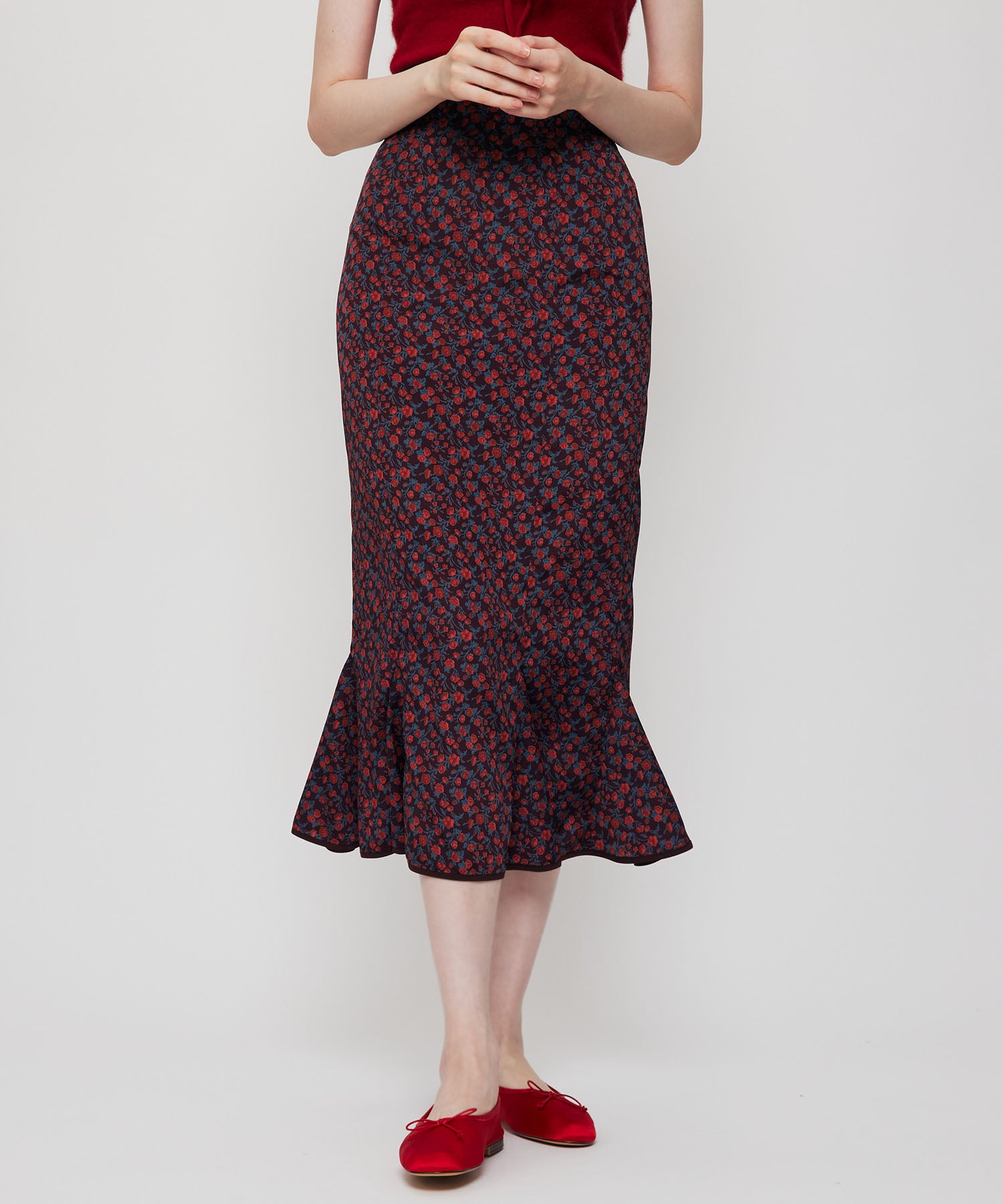 ヴィンテージローズマーメイドスカート