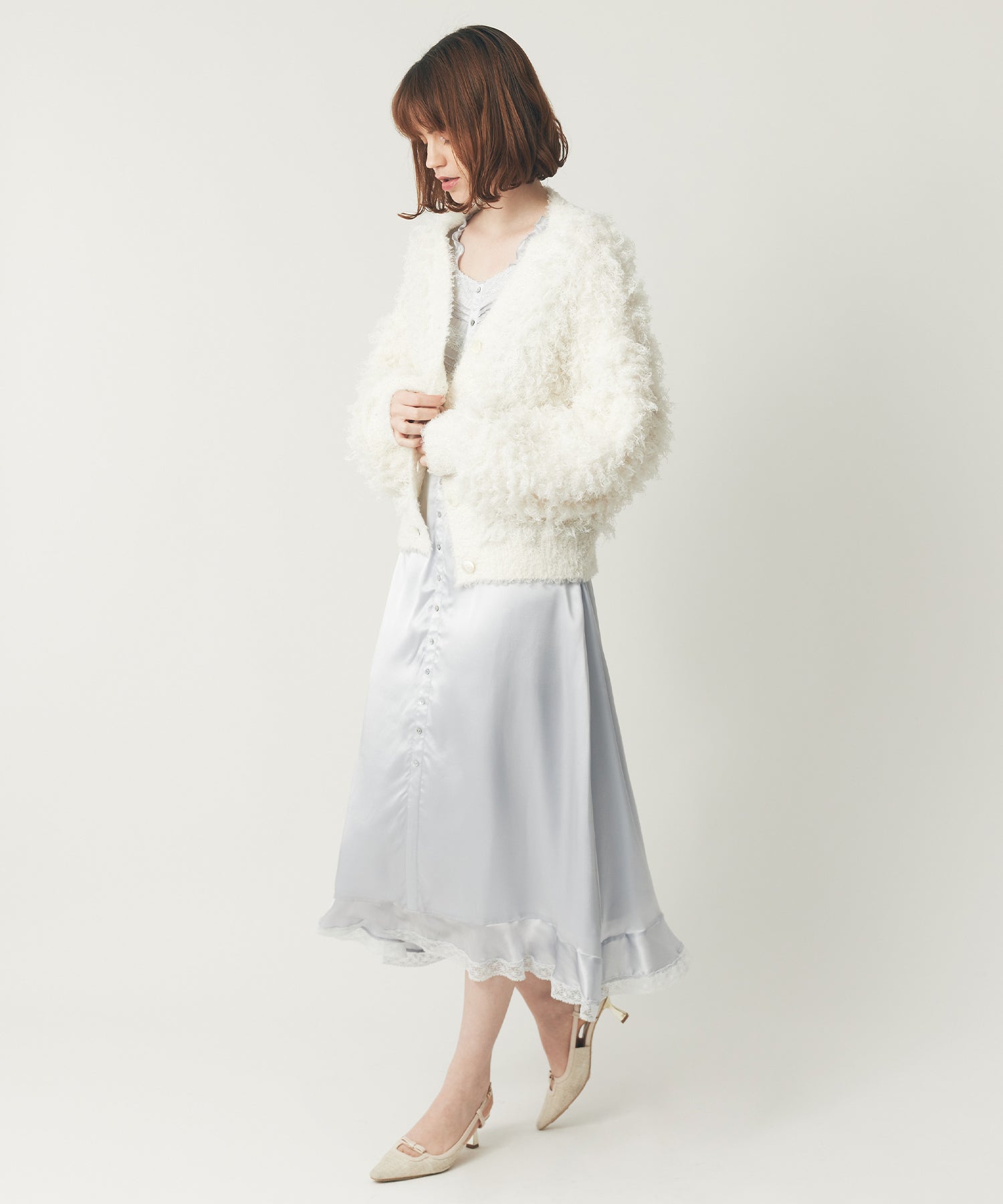 ラメフラッフィ―カーディガン