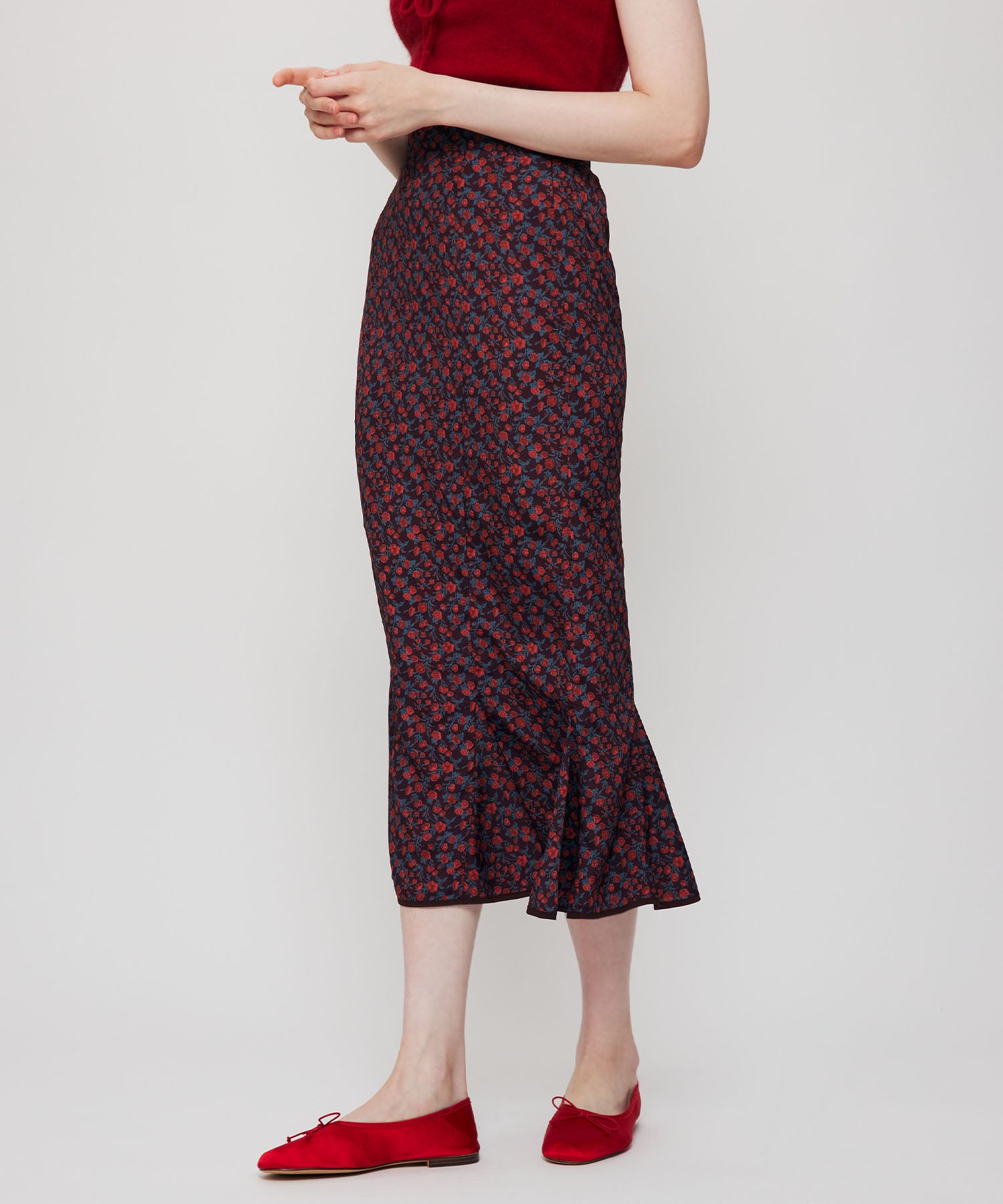 ヴィンテージローズマーメイドスカート