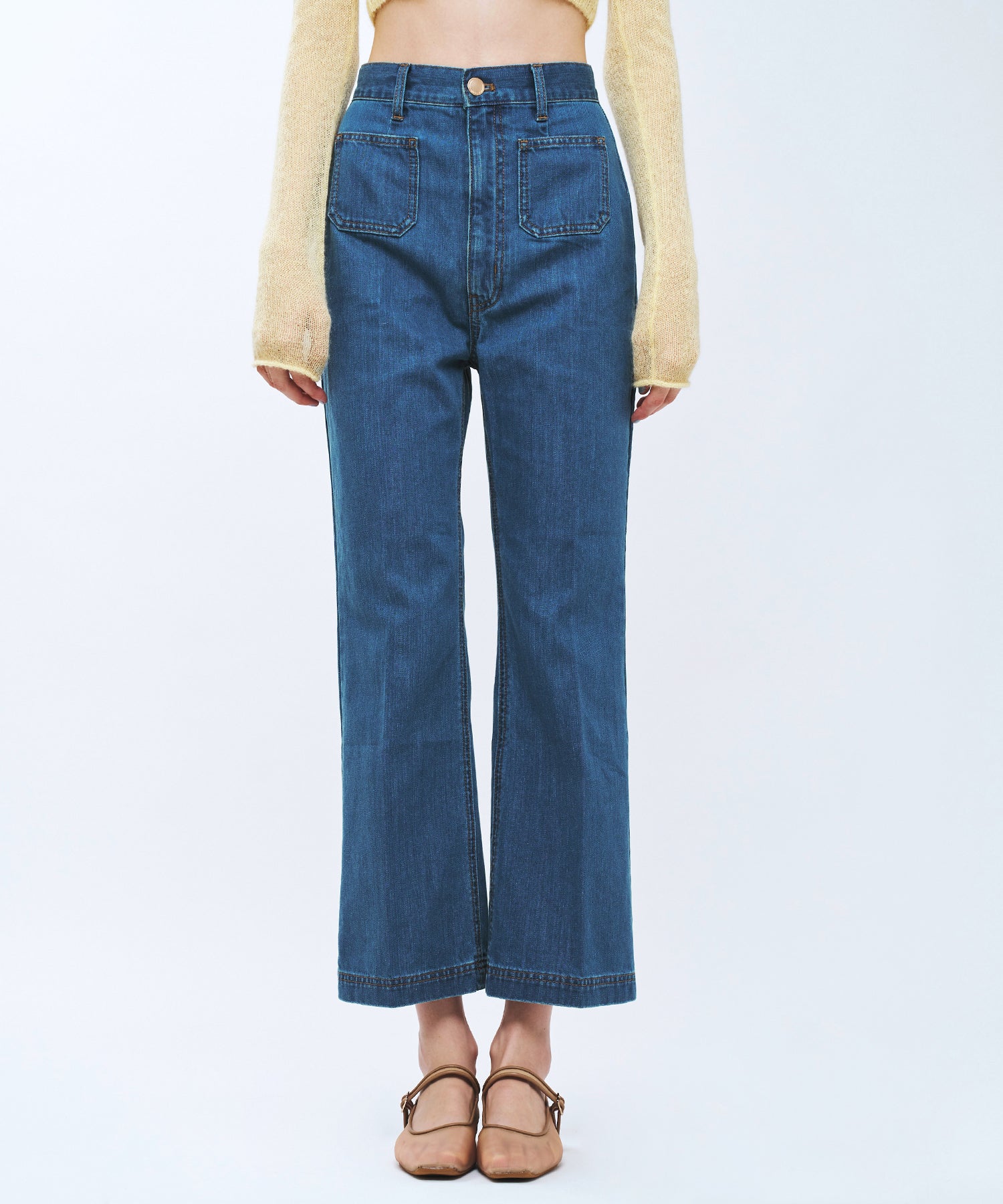 【予約】パッチポケットデニムパンツ