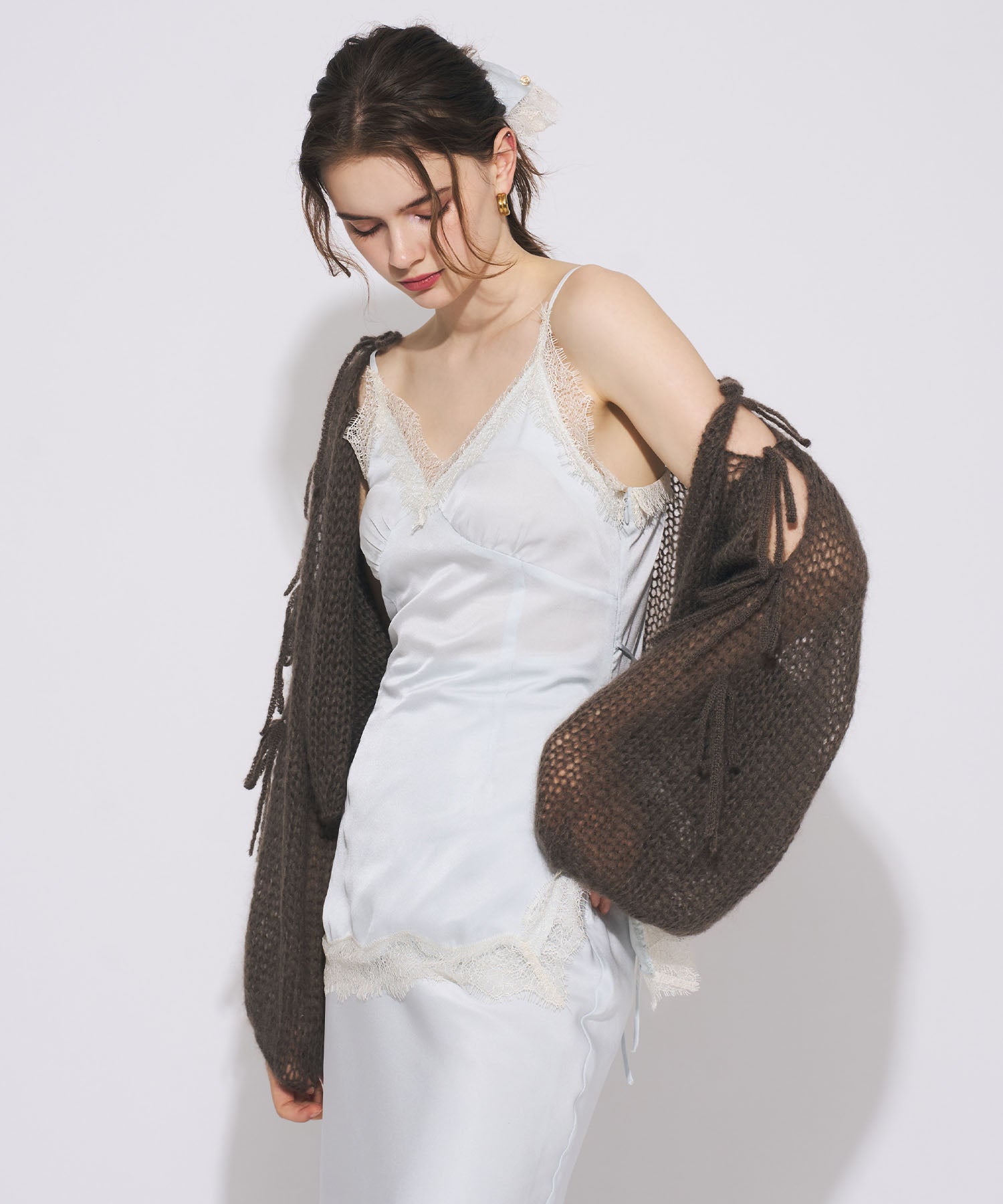 【予約】アイラッシュレーストリムキャミソール