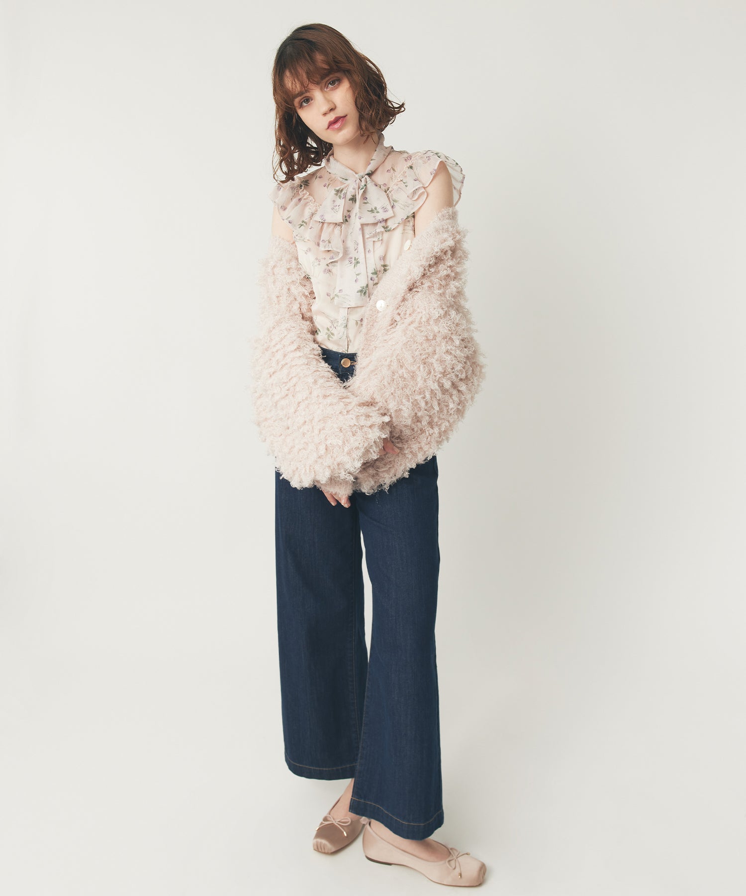 ラメフラッフィ―カーディガン