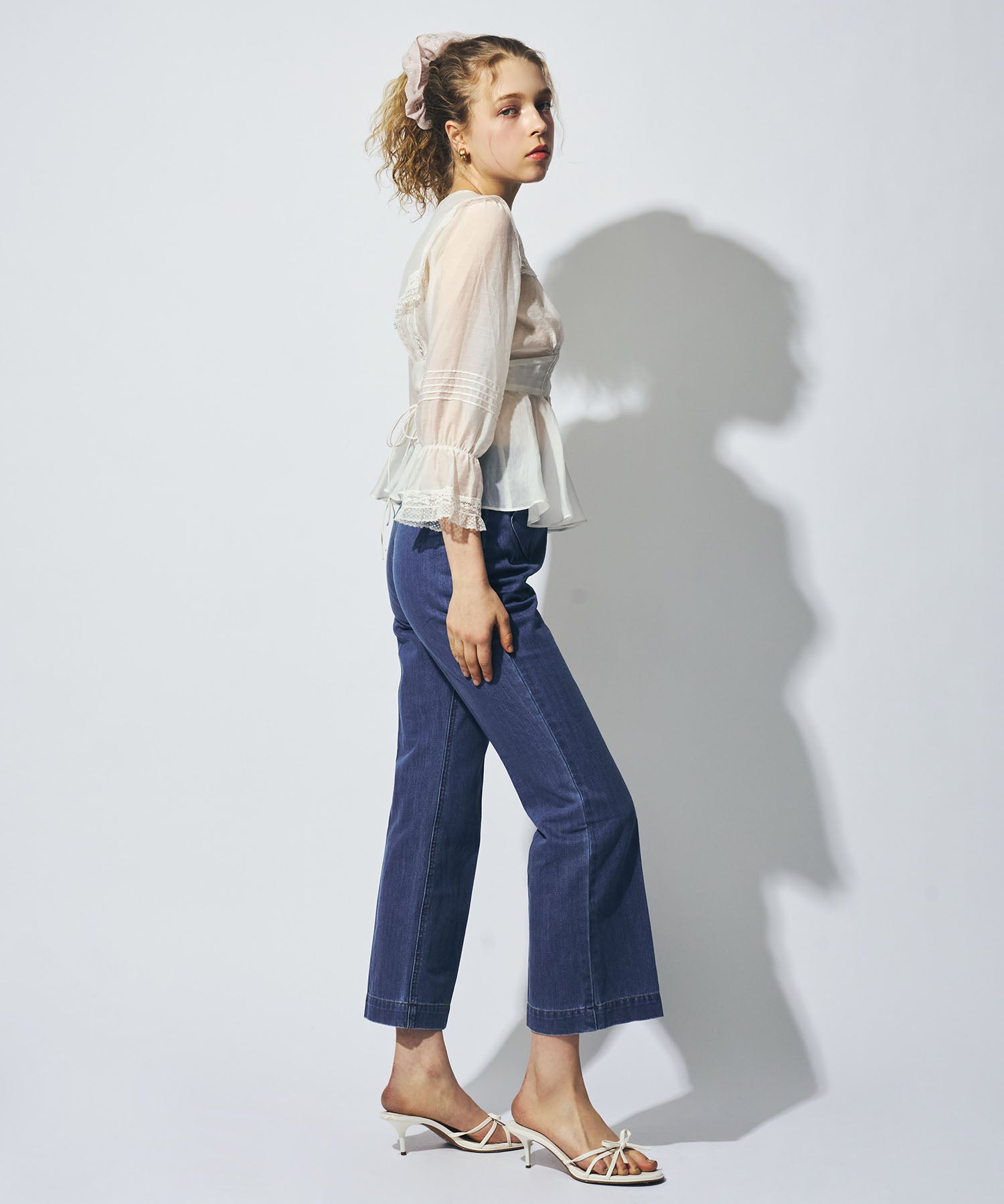 【予約】セーラーカラーレースブラウス