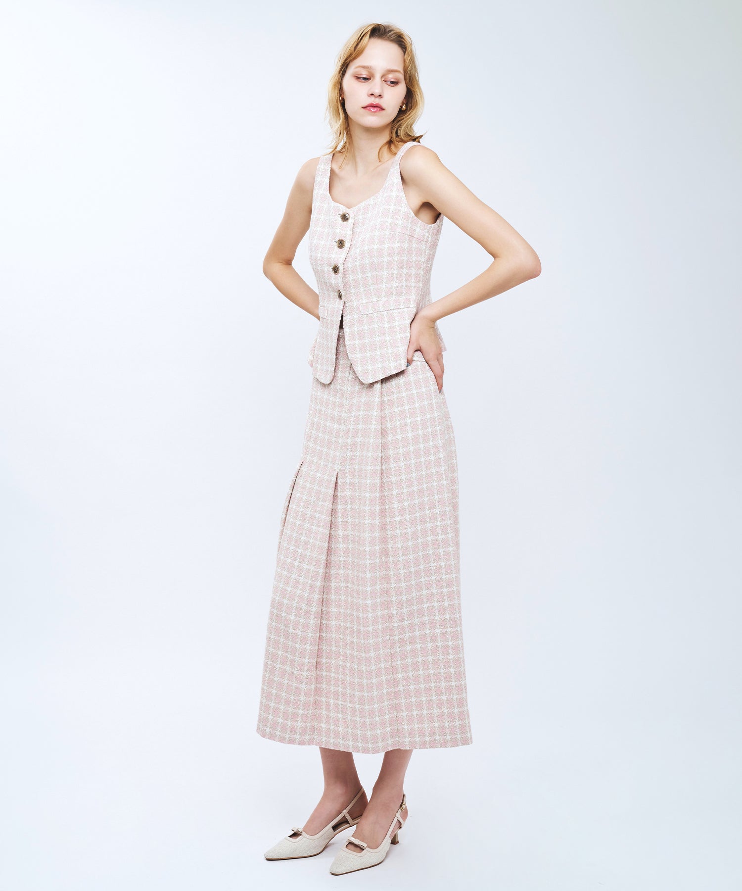 ドビーチェックジレ