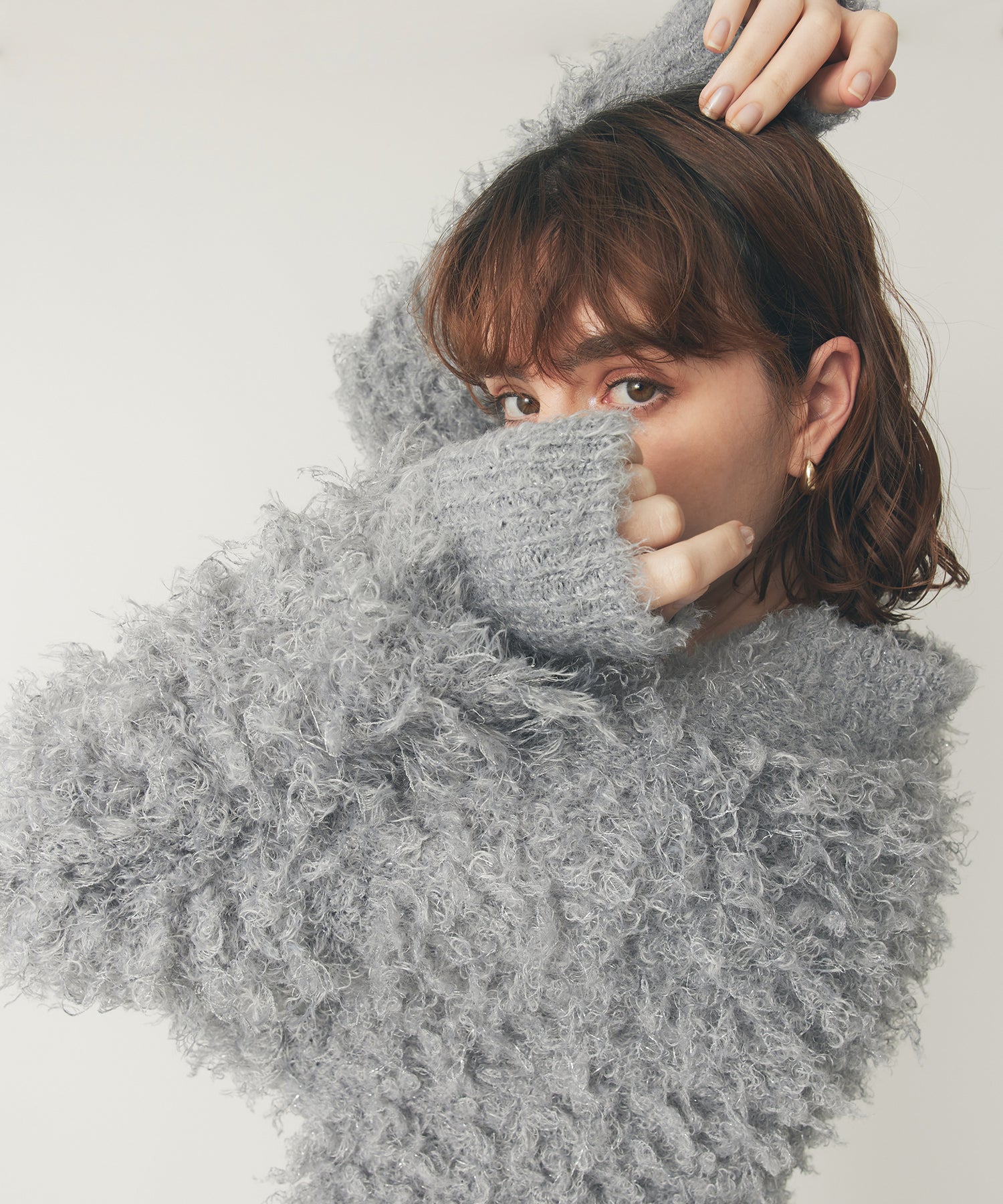 ラメフラッフィ―カーディガン