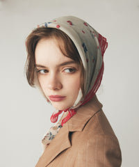 シアーシフォンフラワースカーフ