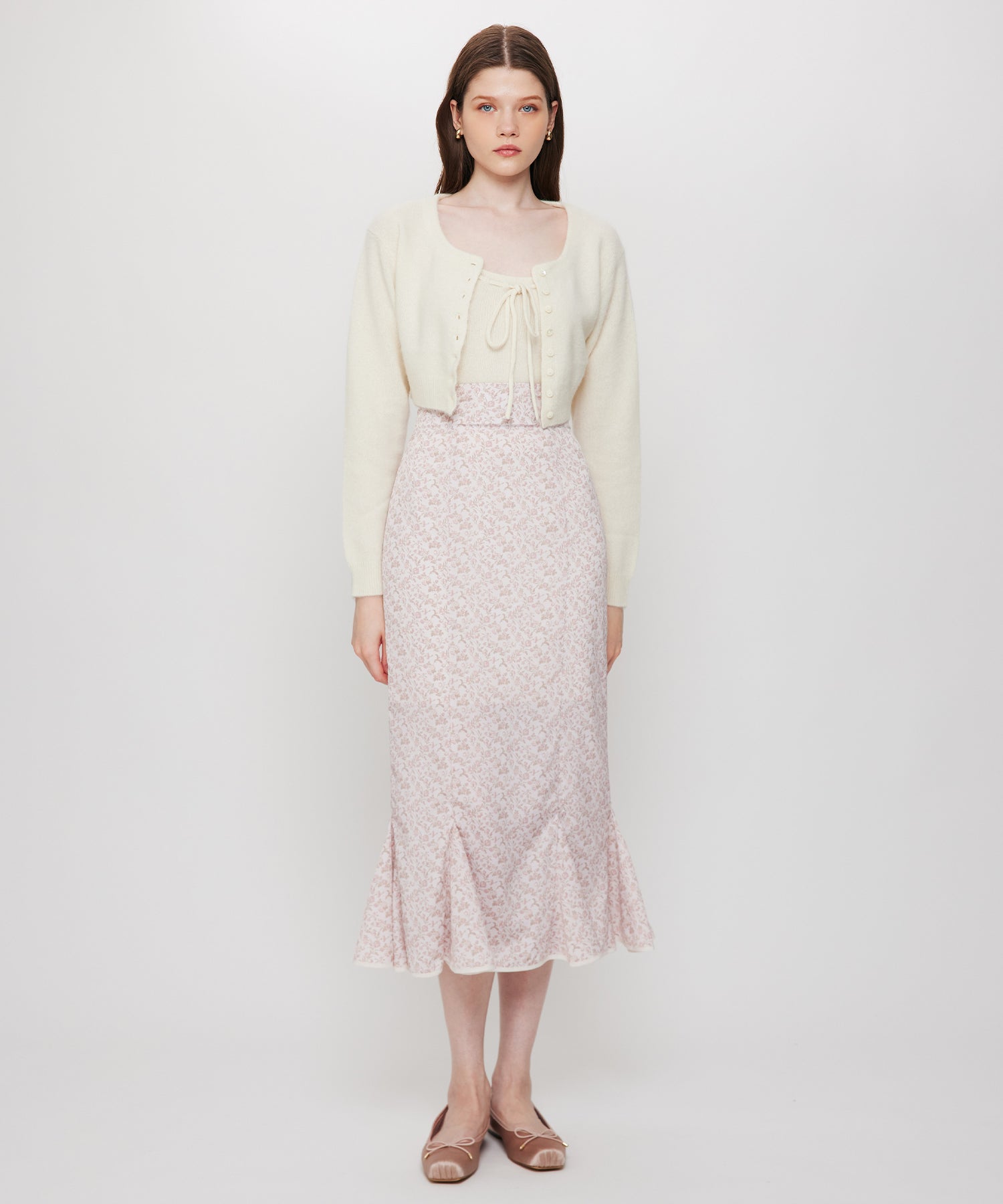 ヴィンテージローズマーメイドスカート