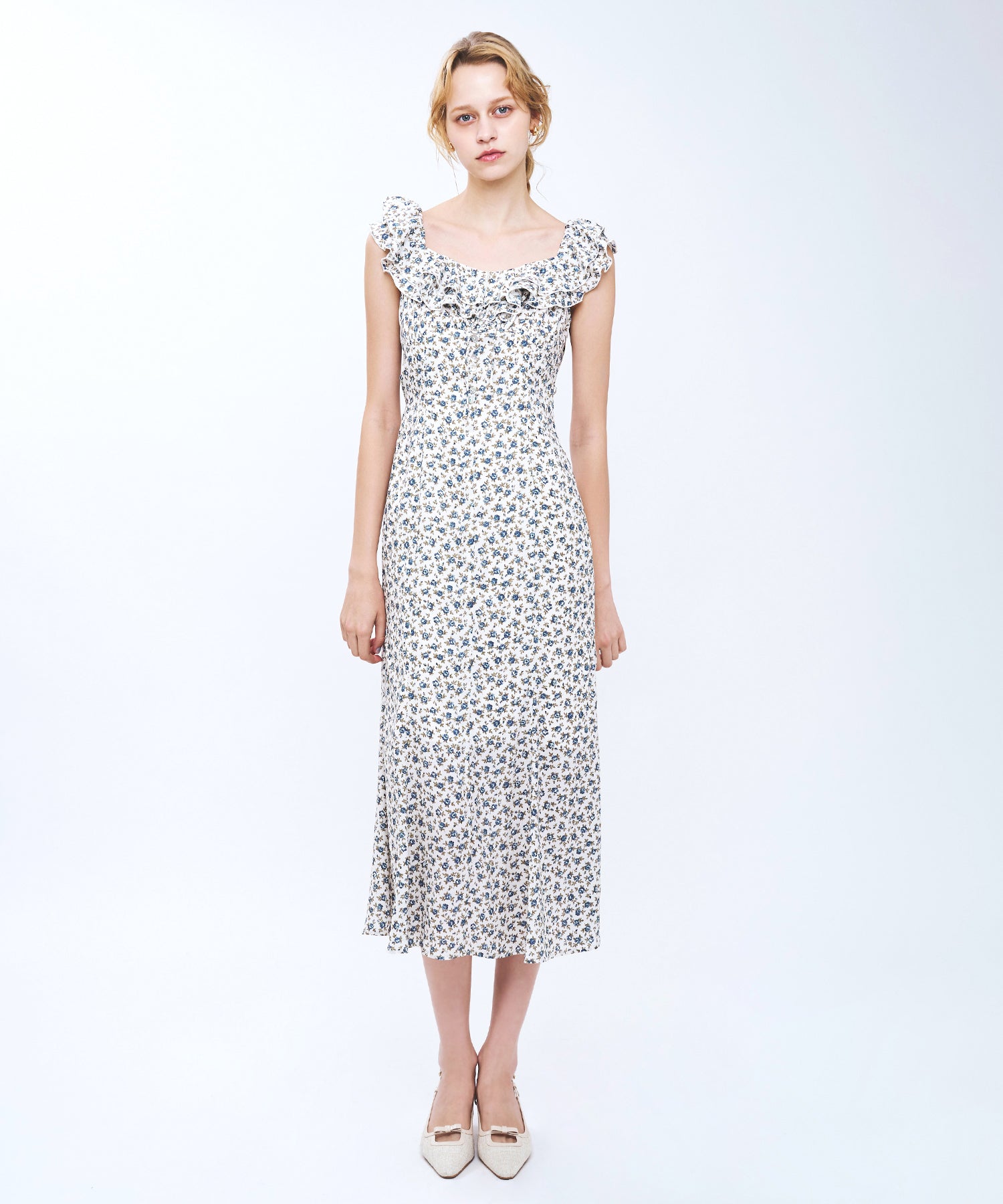 ローズフリルワンピース