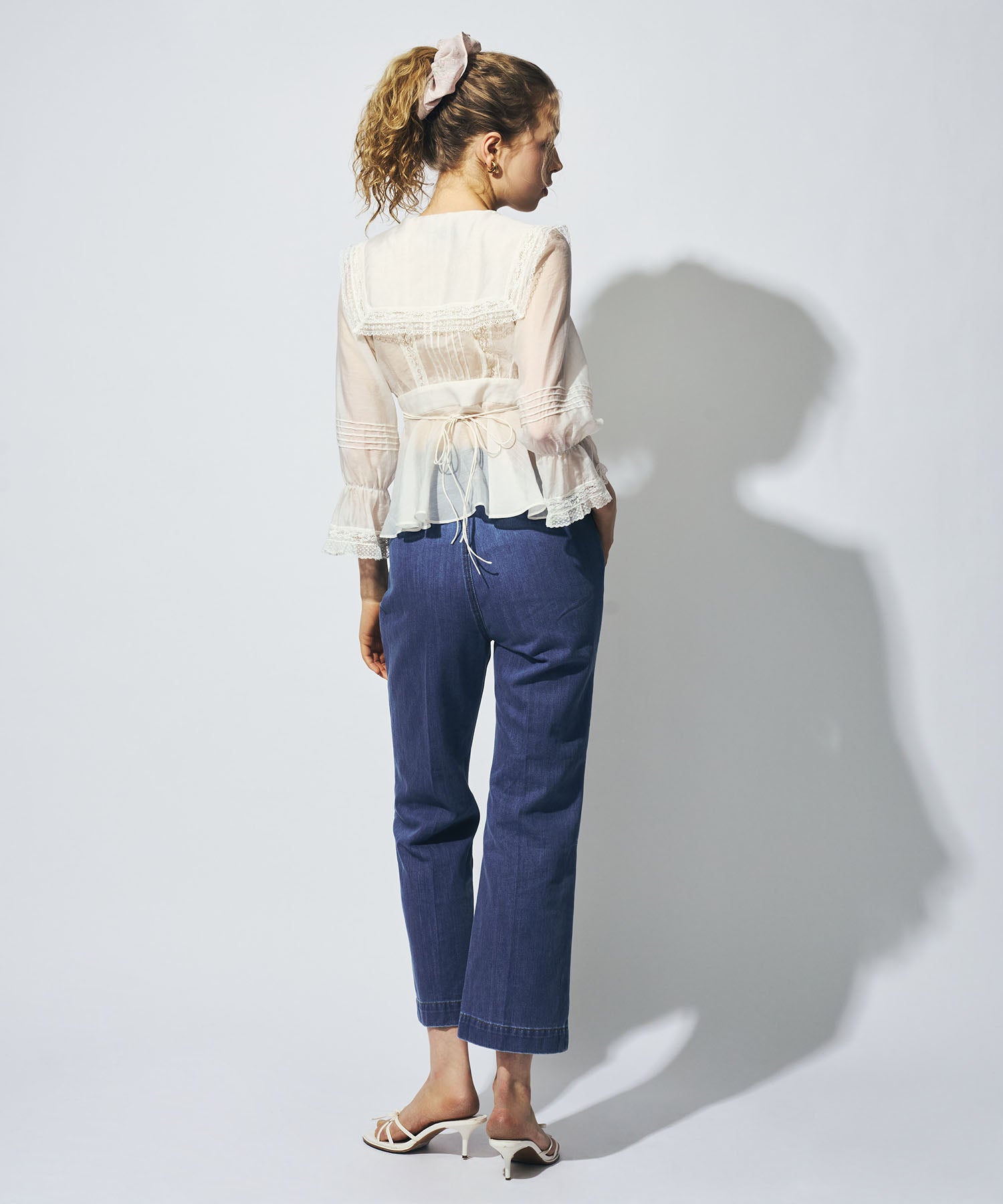 【予約】セーラーカラーレースブラウス