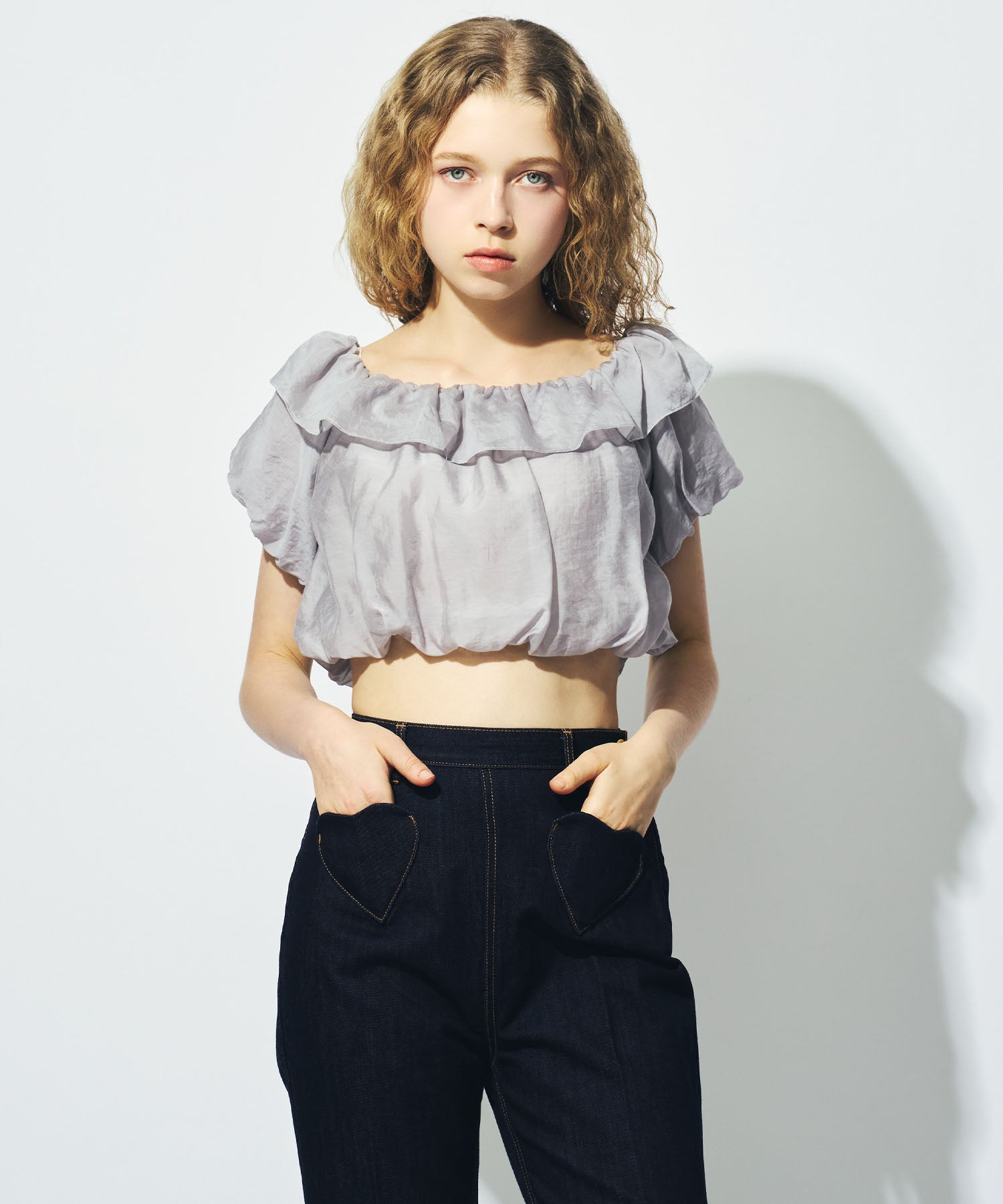 【予約】バルーンギャザーブラウス