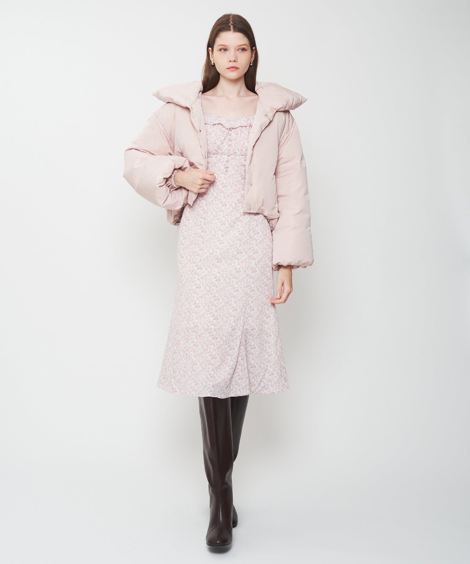 ヴィンテージローズフリルワンピース