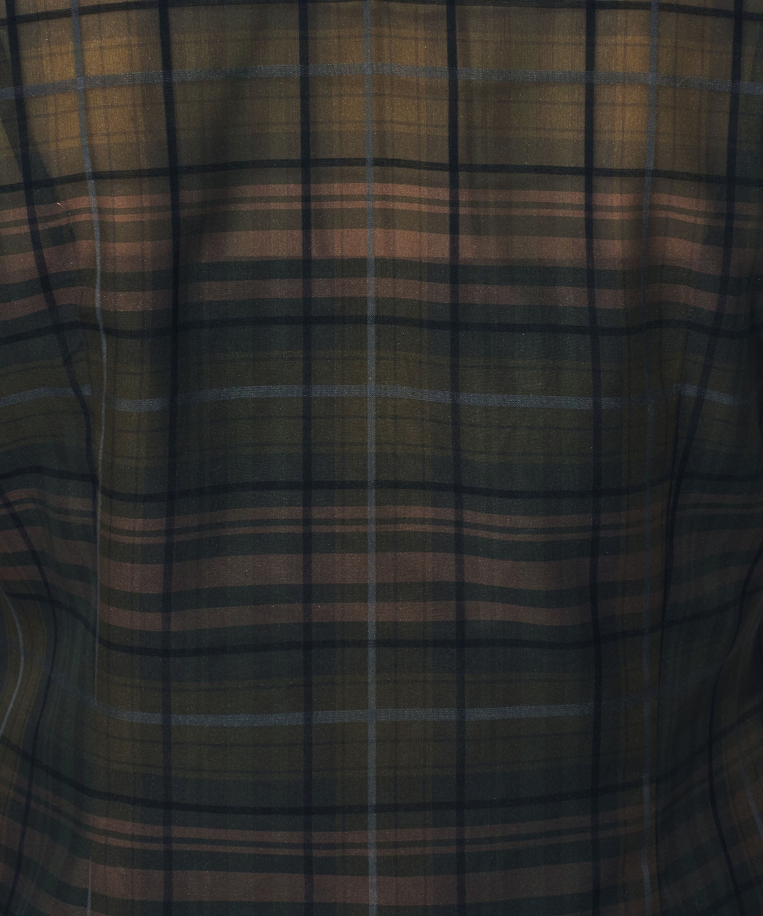 【予約】シアーチェックボウタイブラウス