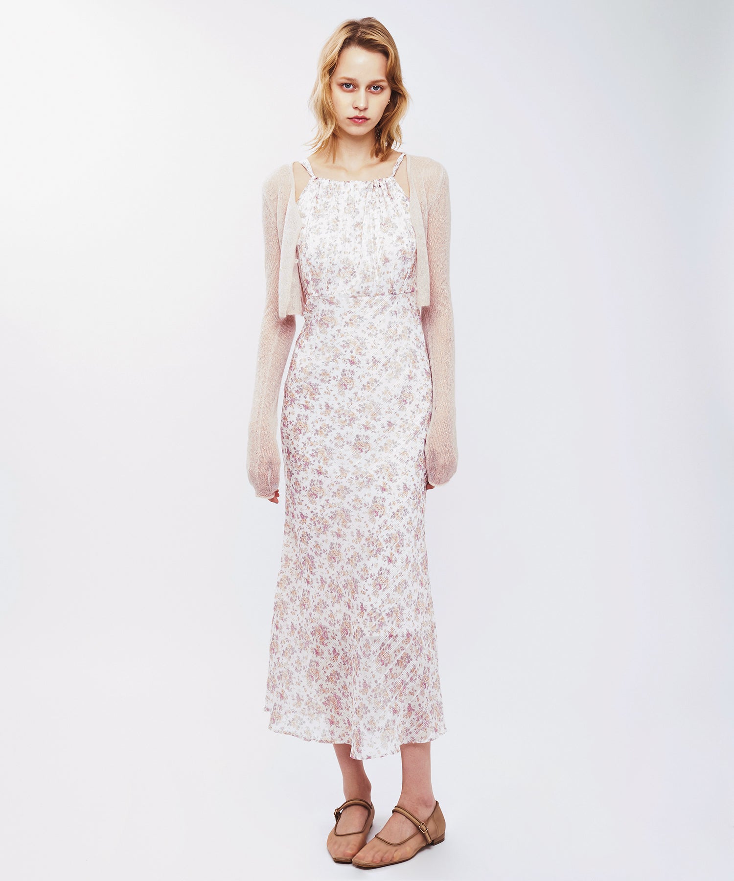 フルールラメシフォンキャミドレス