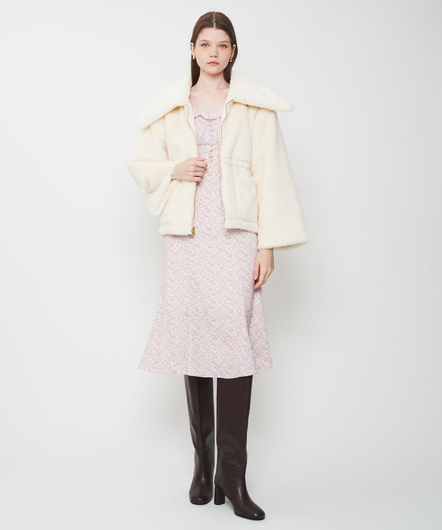 ヴィンテージローズフリルワンピース