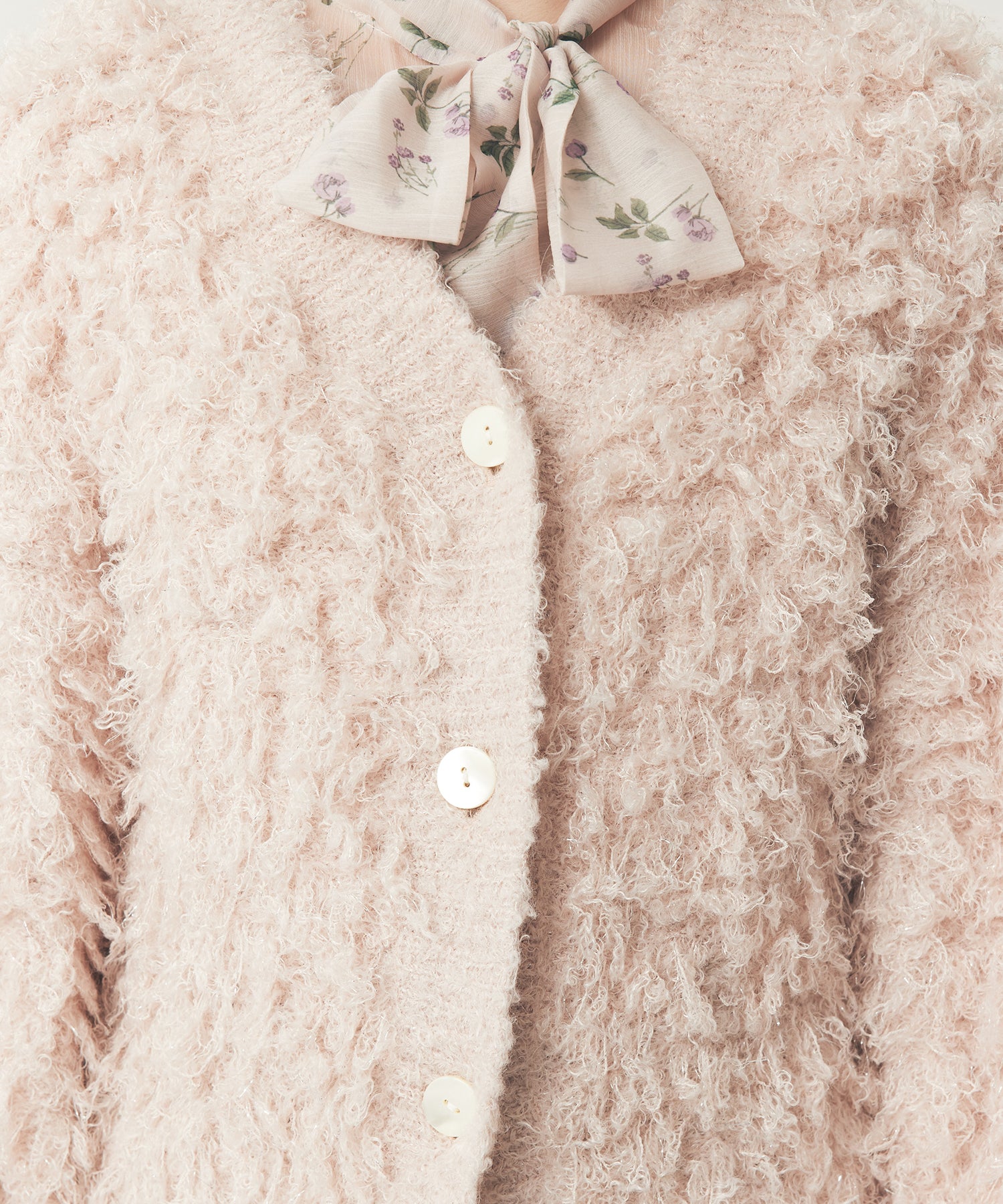 ラメフラッフィ―カーディガン