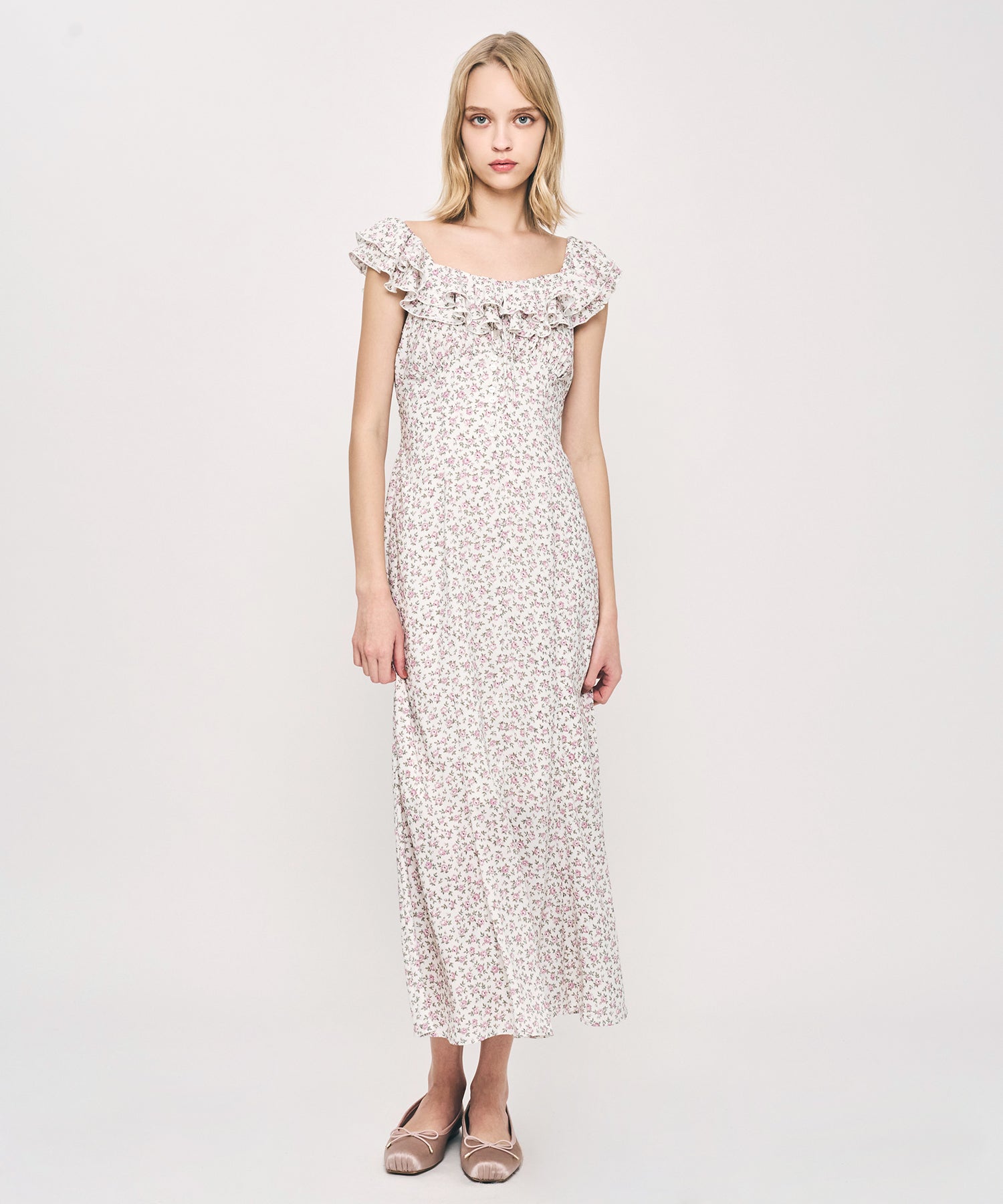 ローズフリルワンピース