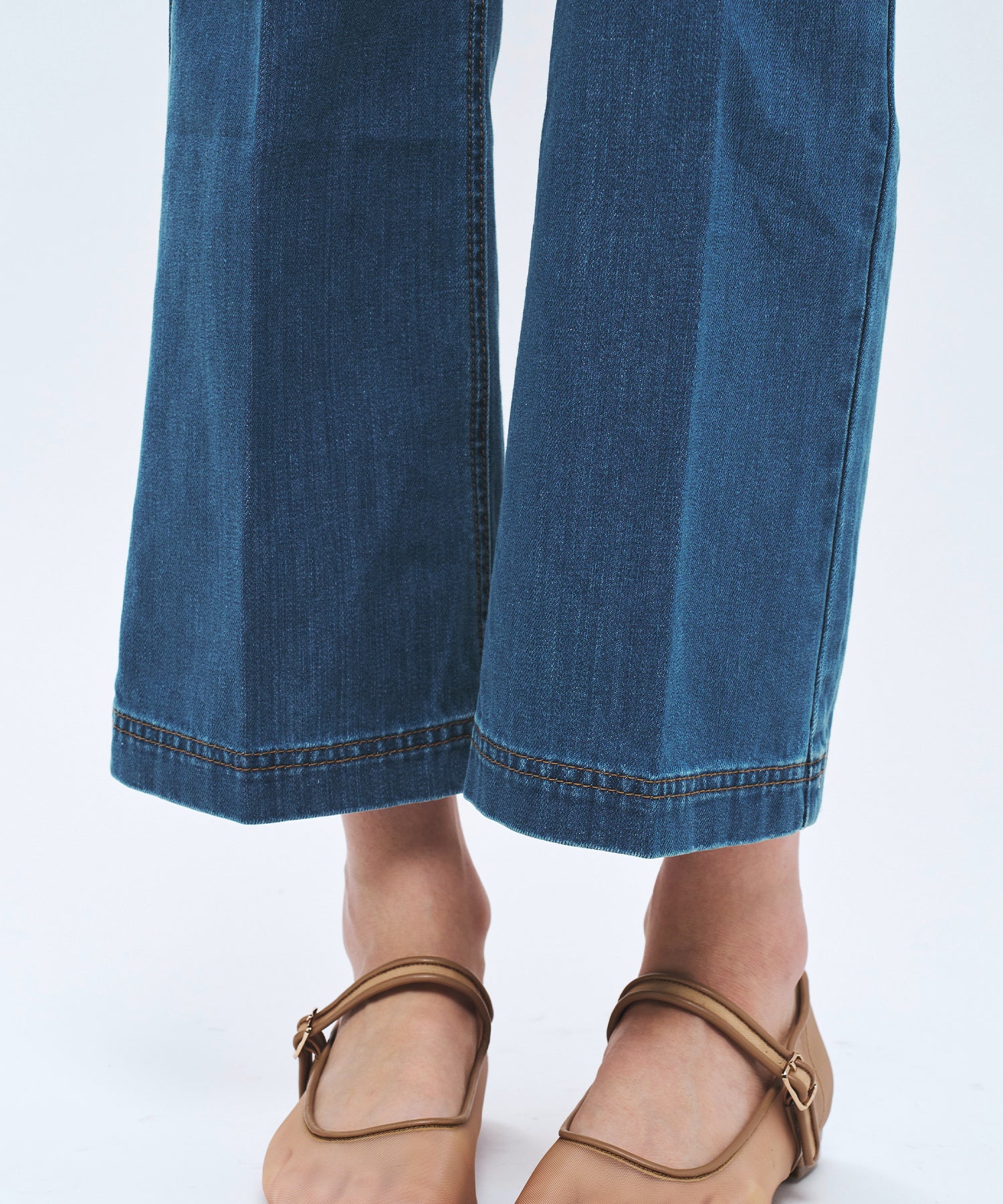 パッチポケットデニムパンツ