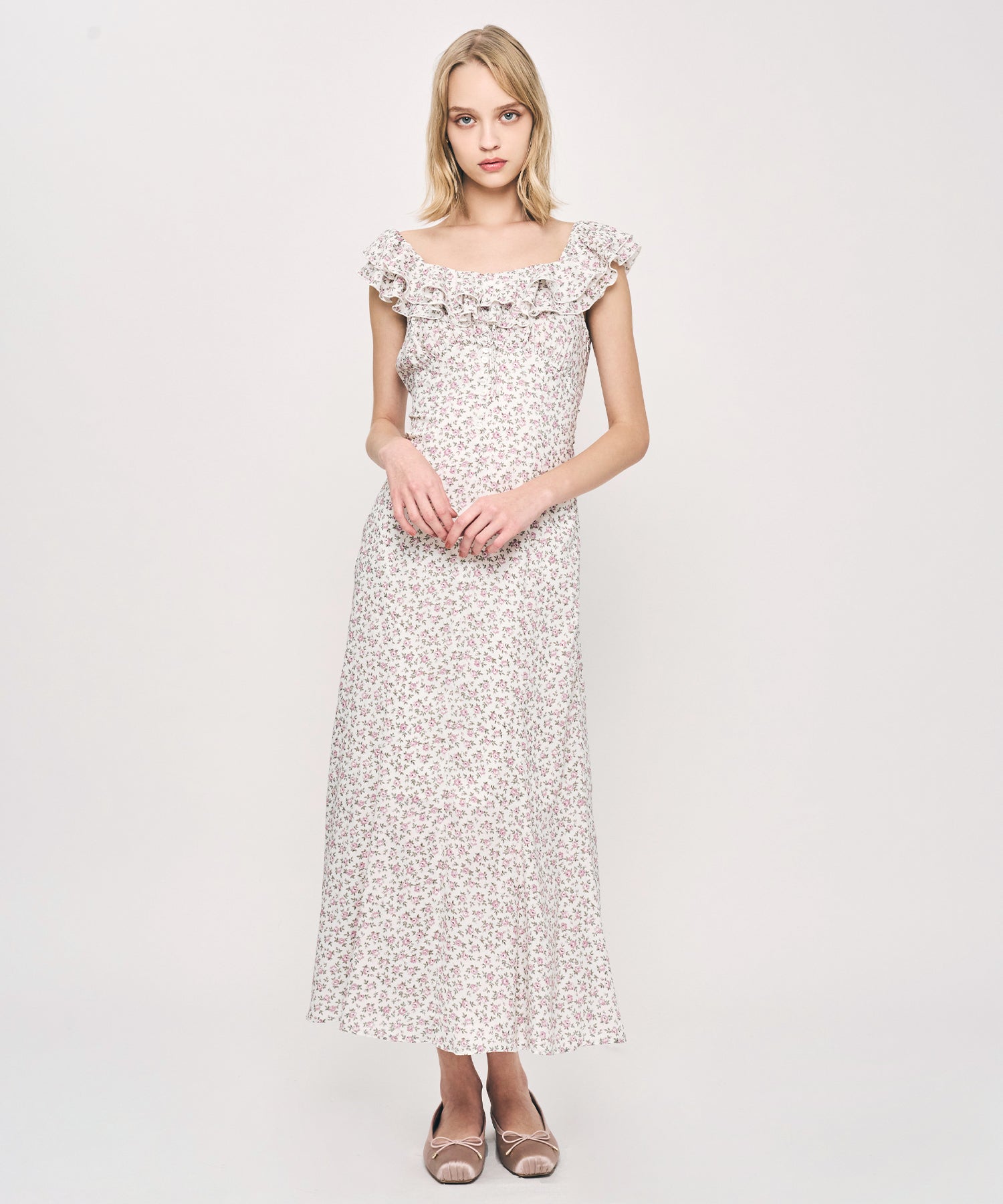 ローズフリルワンピース