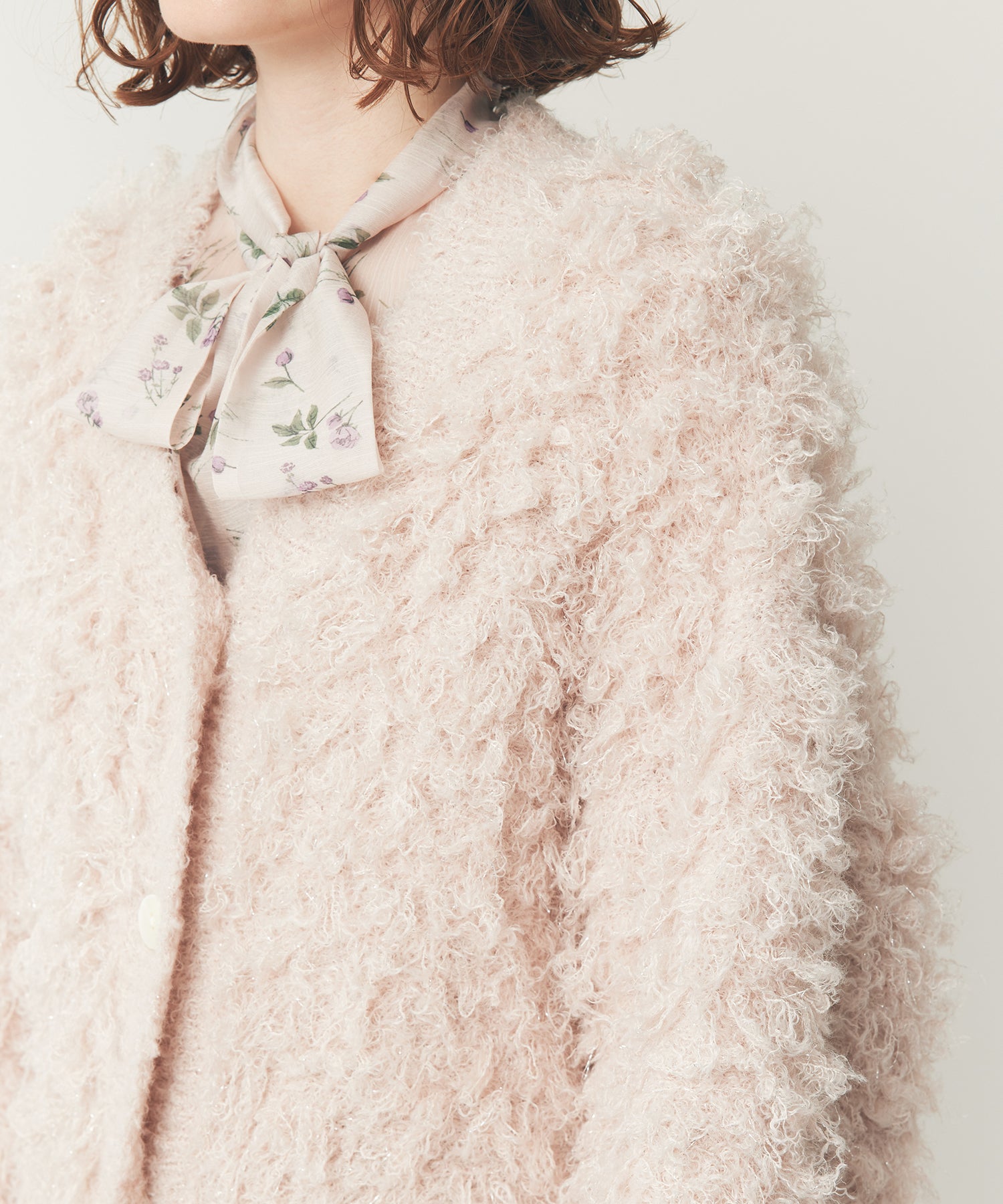 ラメフラッフィ―カーディガン