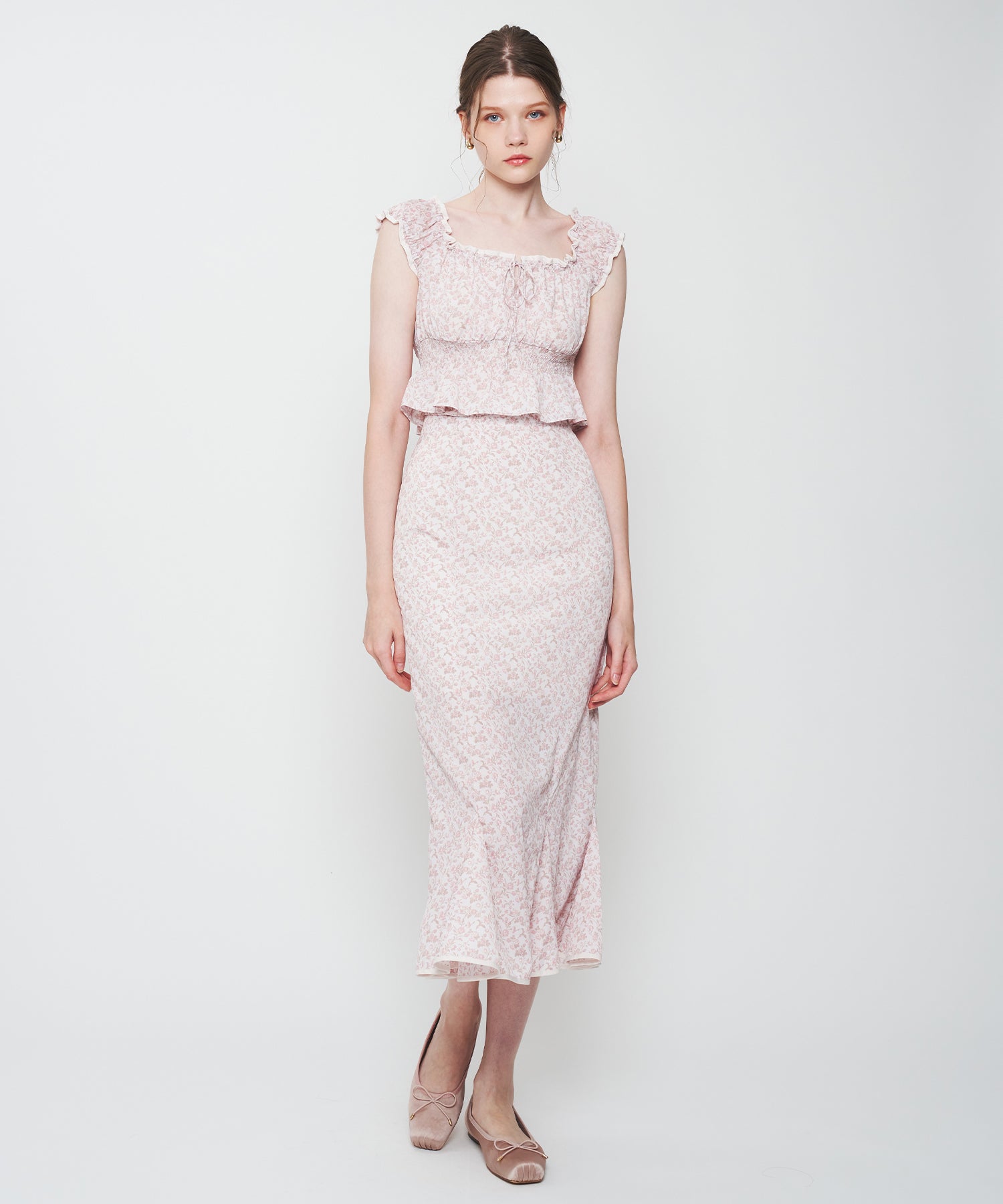 ヴィンテージローズマーメイドスカート