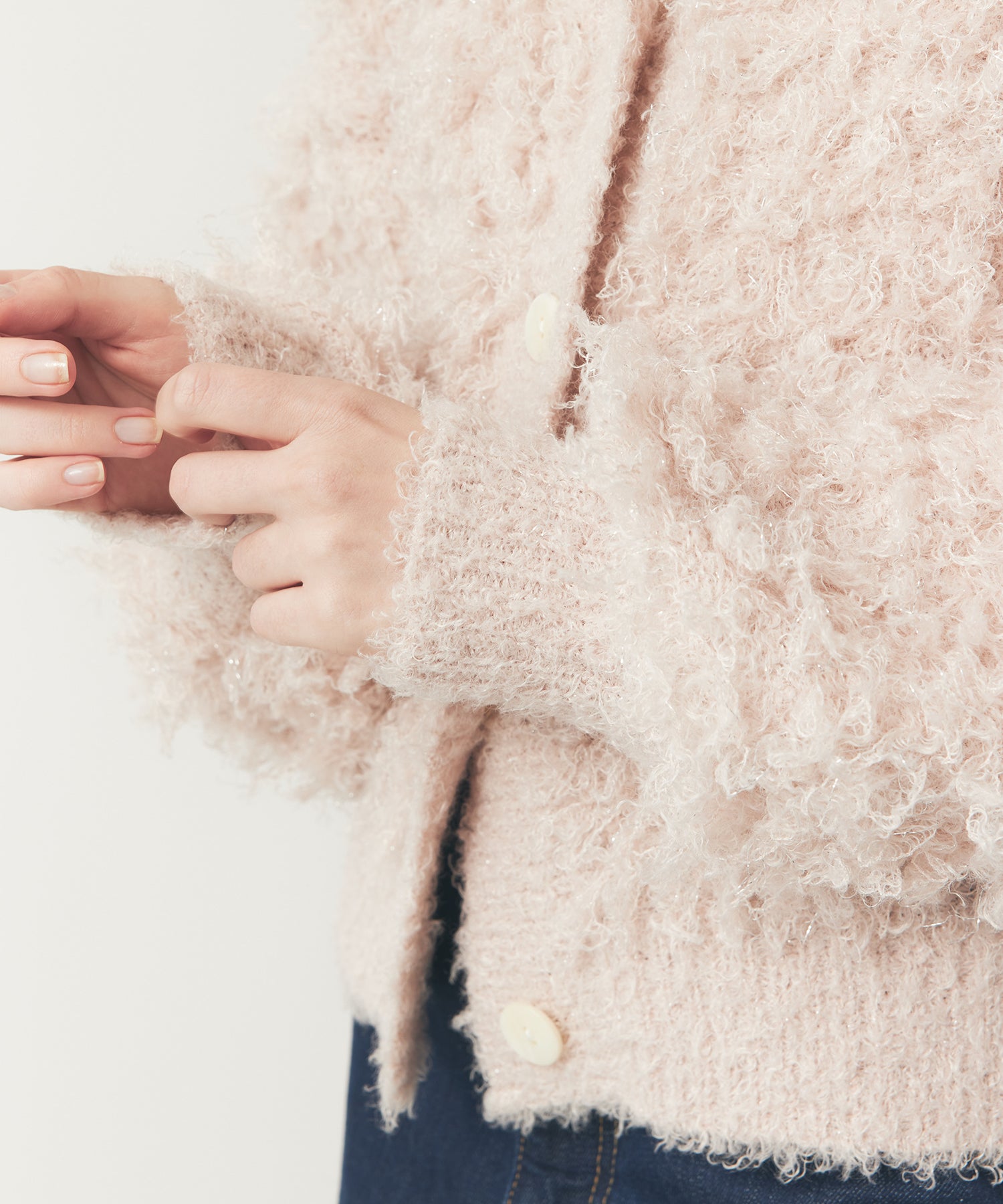 ラメフラッフィ―カーディガン