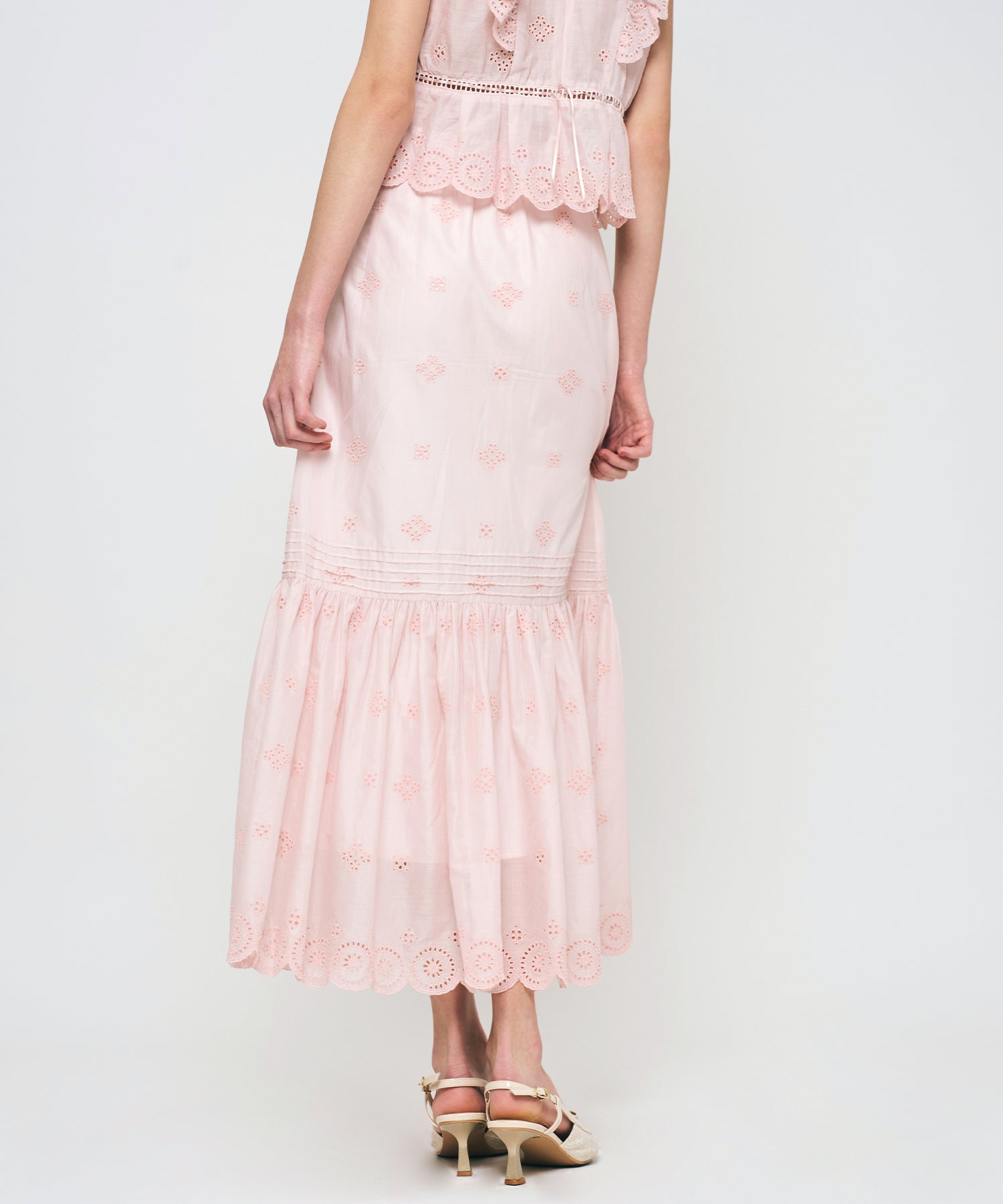 コットンボイルフラワースカート